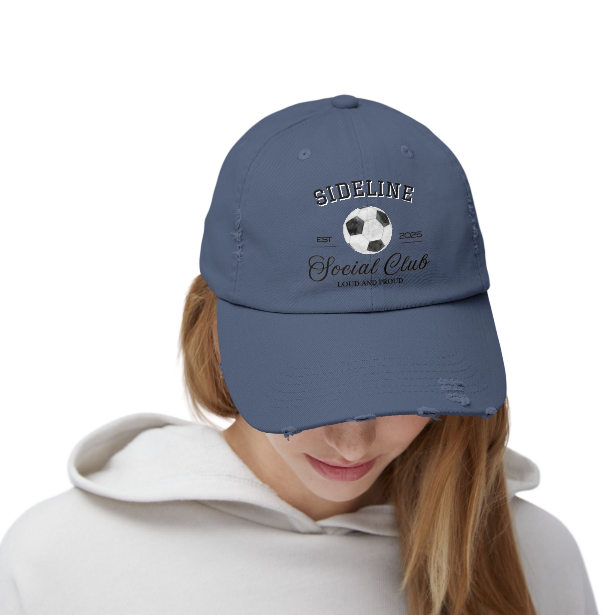 Soccer Sideline Social Club - Distressed Cap