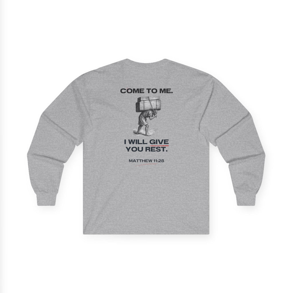 Matthew 11:28 - Christian Long Sleeve