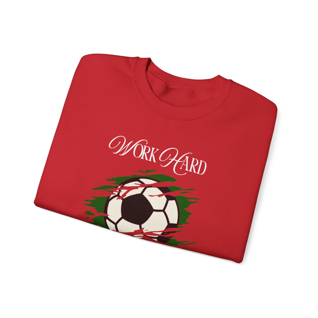 Soccer Work Hard Pray Hard - Crewneck Sweatshirt