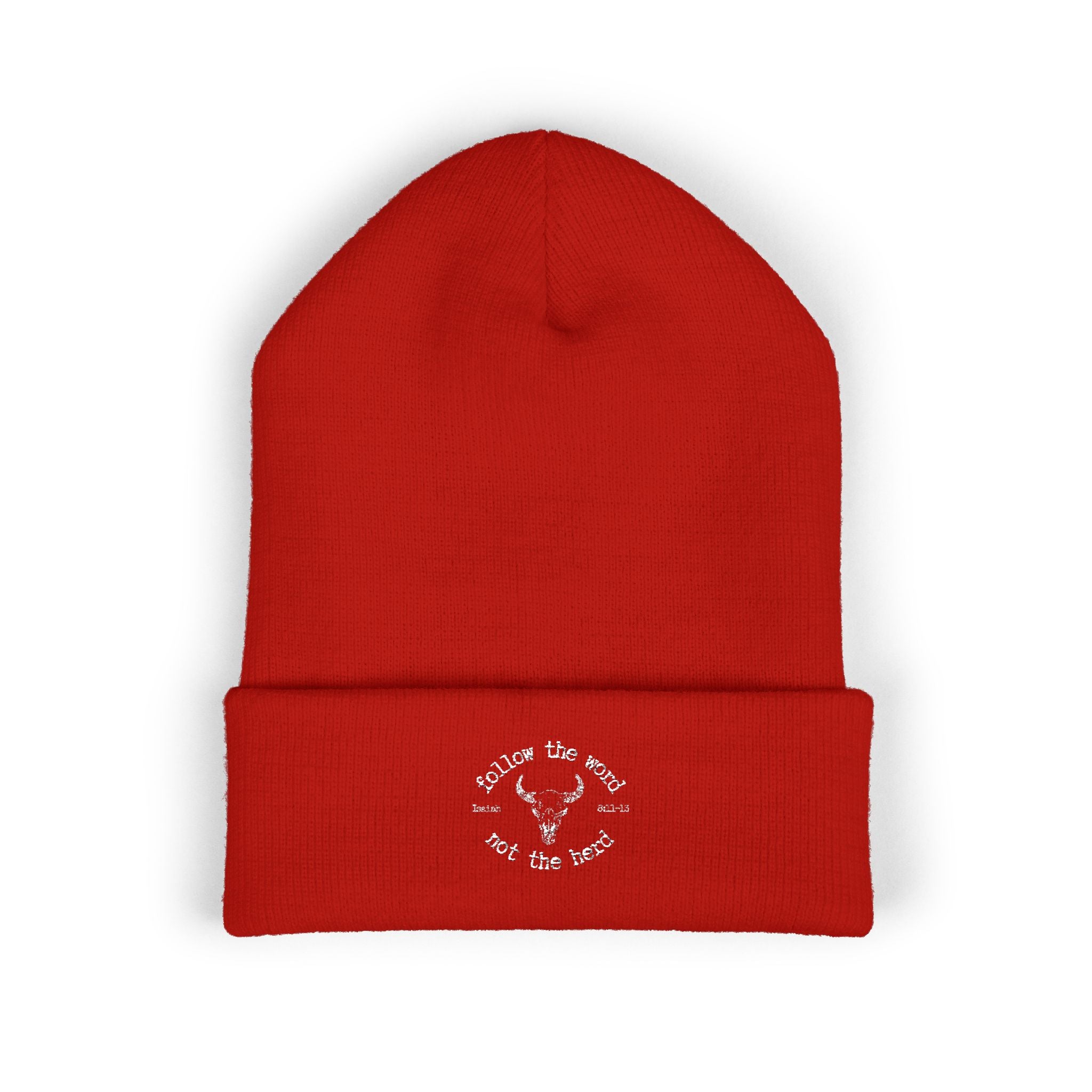 Isaiah 8:11-13 - Christian Beanie (Embroidered)