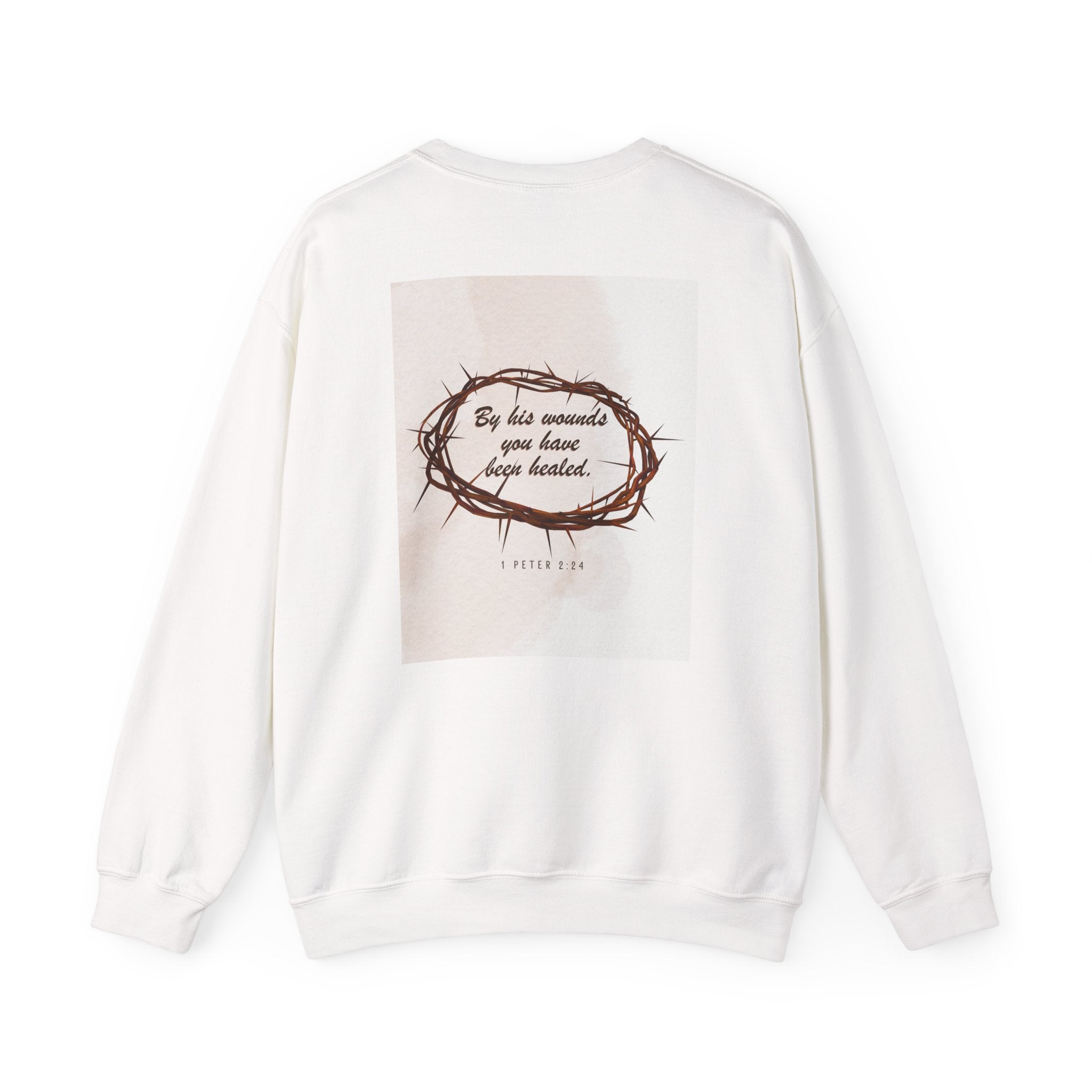 1 Peter 2:24 - Christian Crewneck Sweatshirt