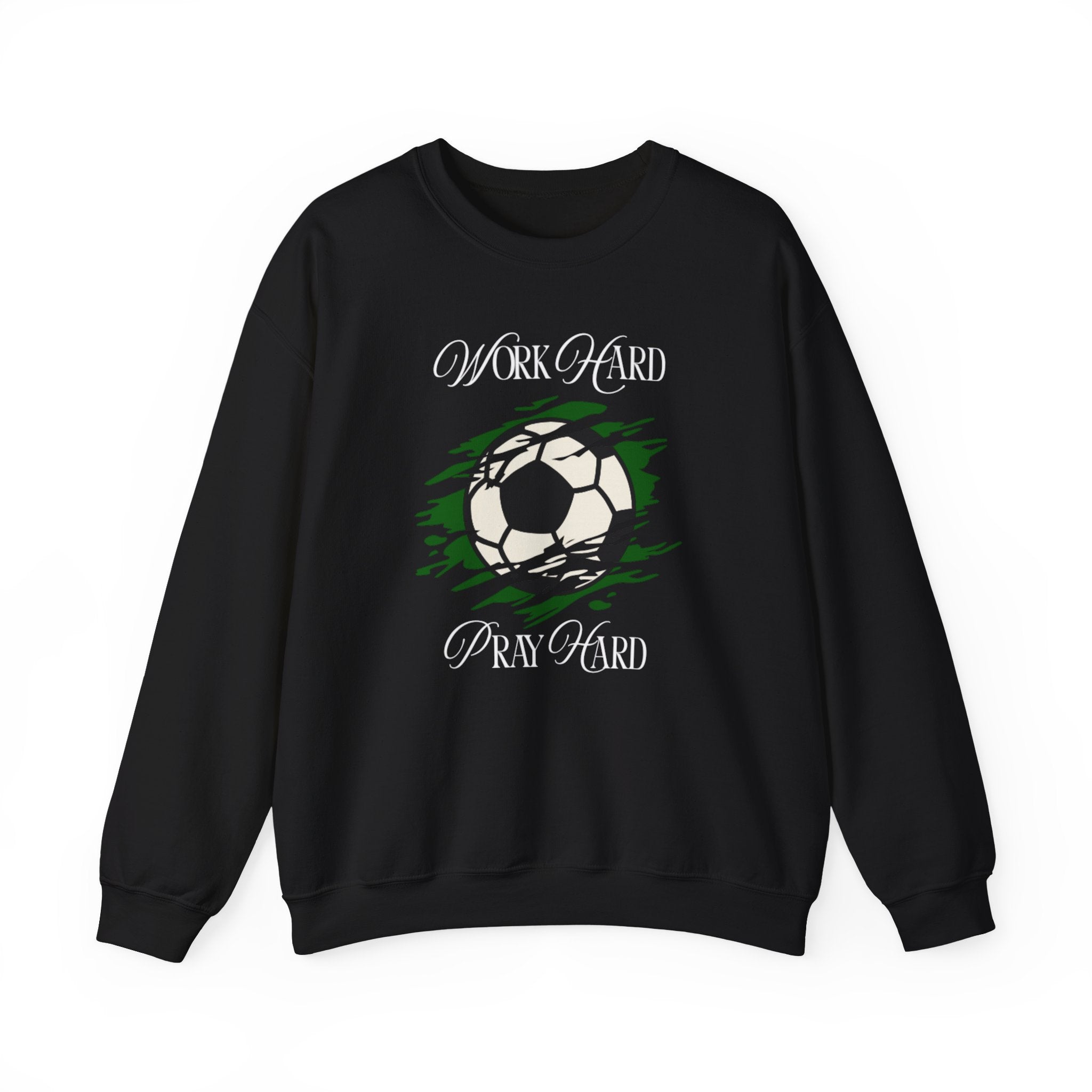 Soccer Work Hard Pray Hard - Crewneck Sweatshirt