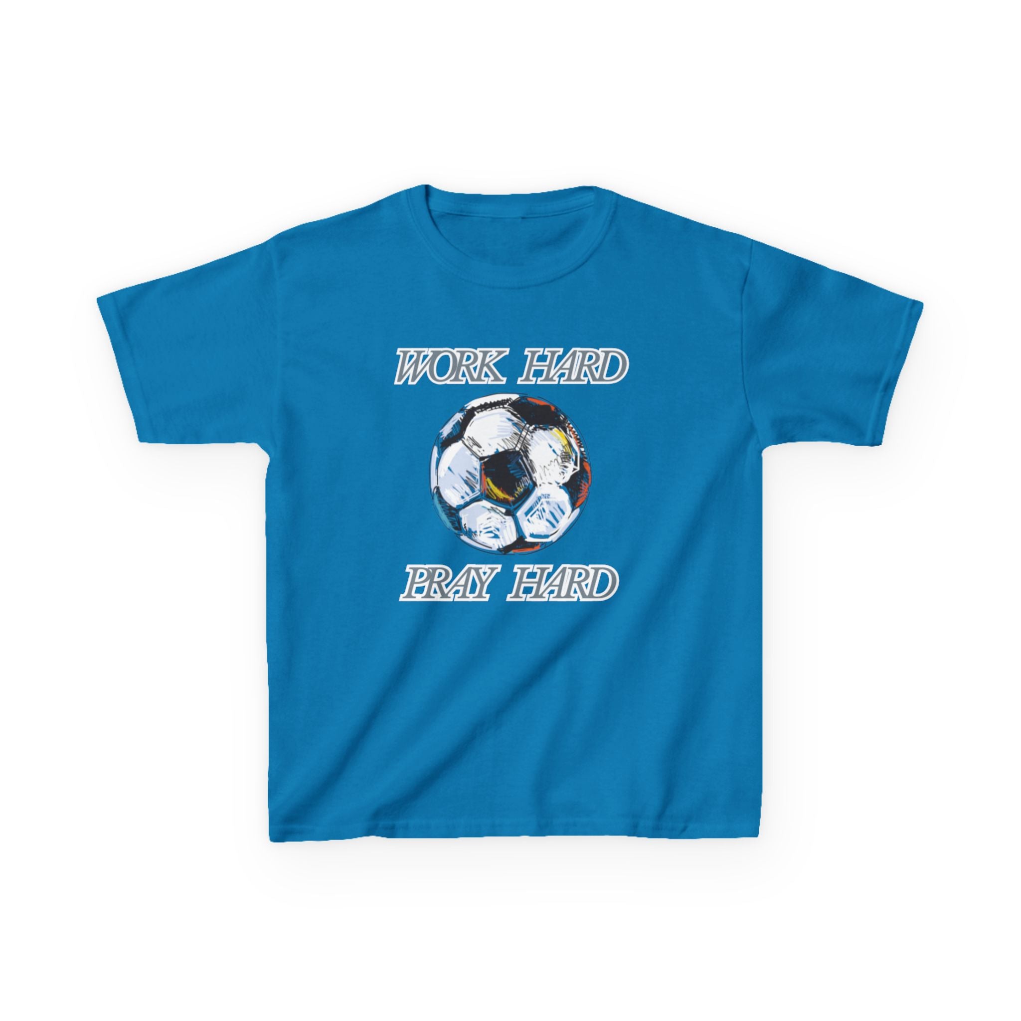 Soccer Work Hard Pray Hard - Kids Tee