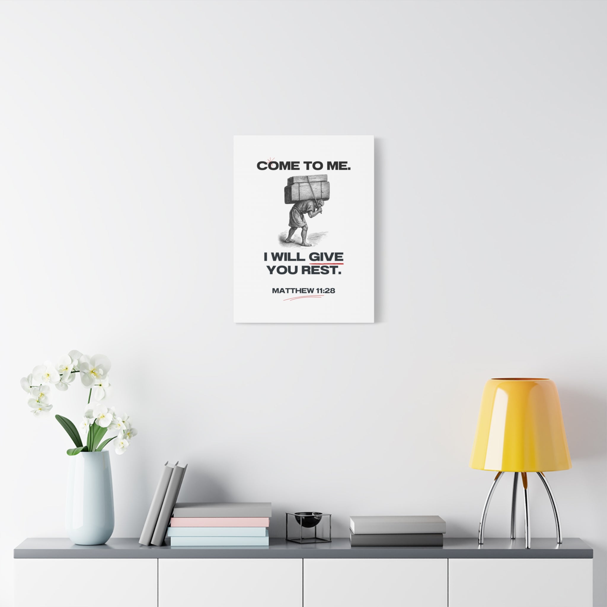 Matthew 11:28 - Christian Wall Art