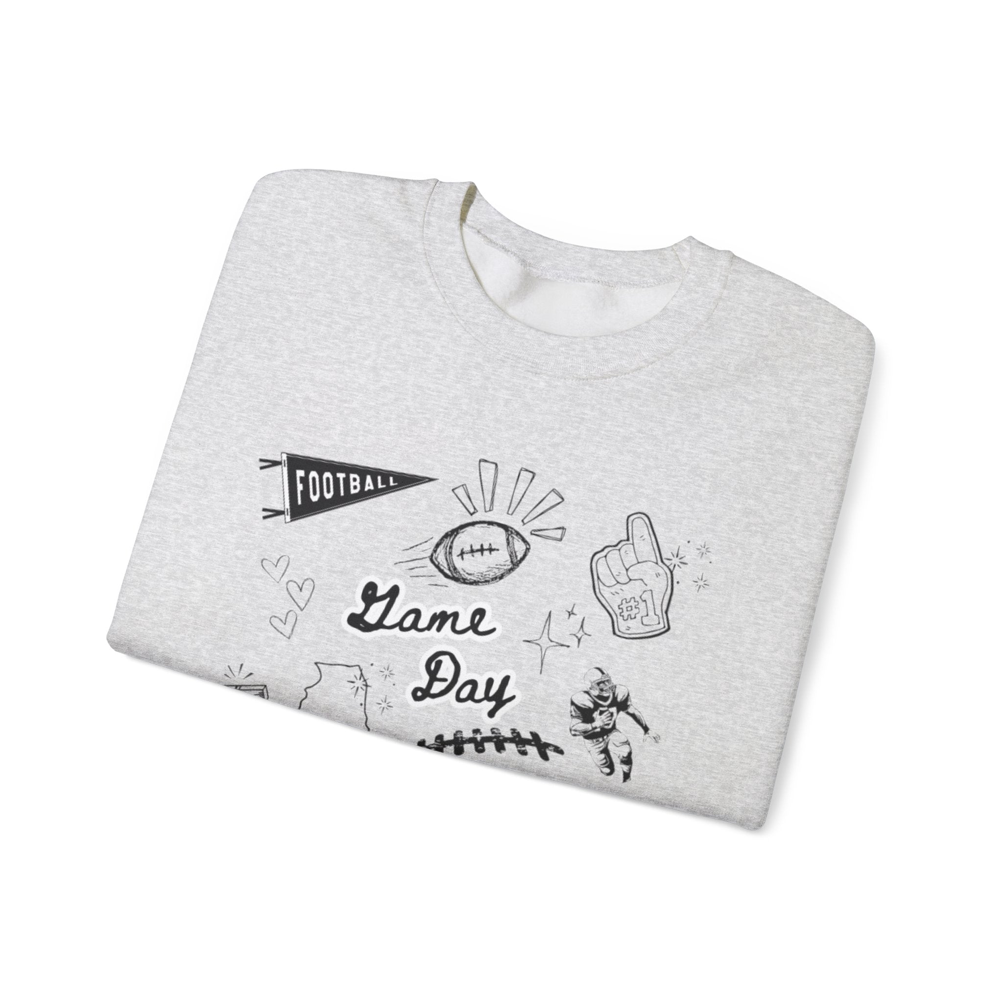 Football Game Day - Graphic Crewneck Sweatshirt