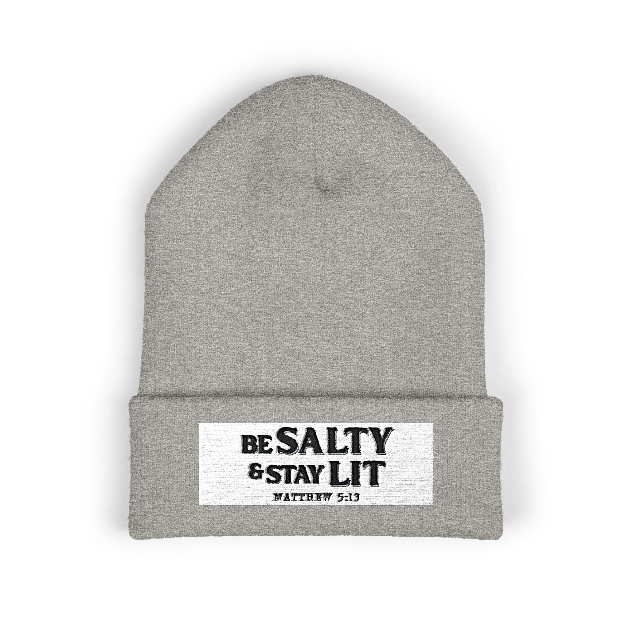 Matthew 5:13 - Christian Beanie (Embroidered Patch)