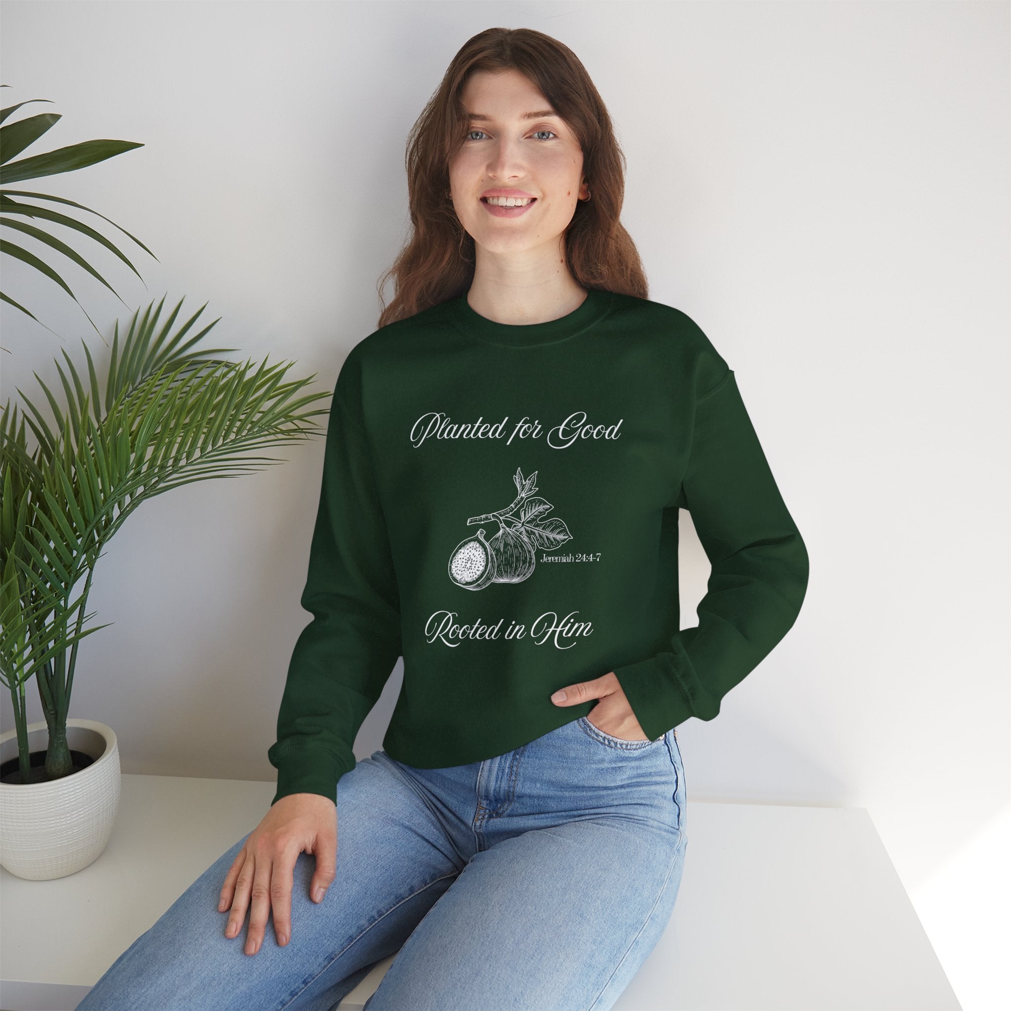 Jeremiah 24:4-7 - Christian Crewneck Sweatshirt