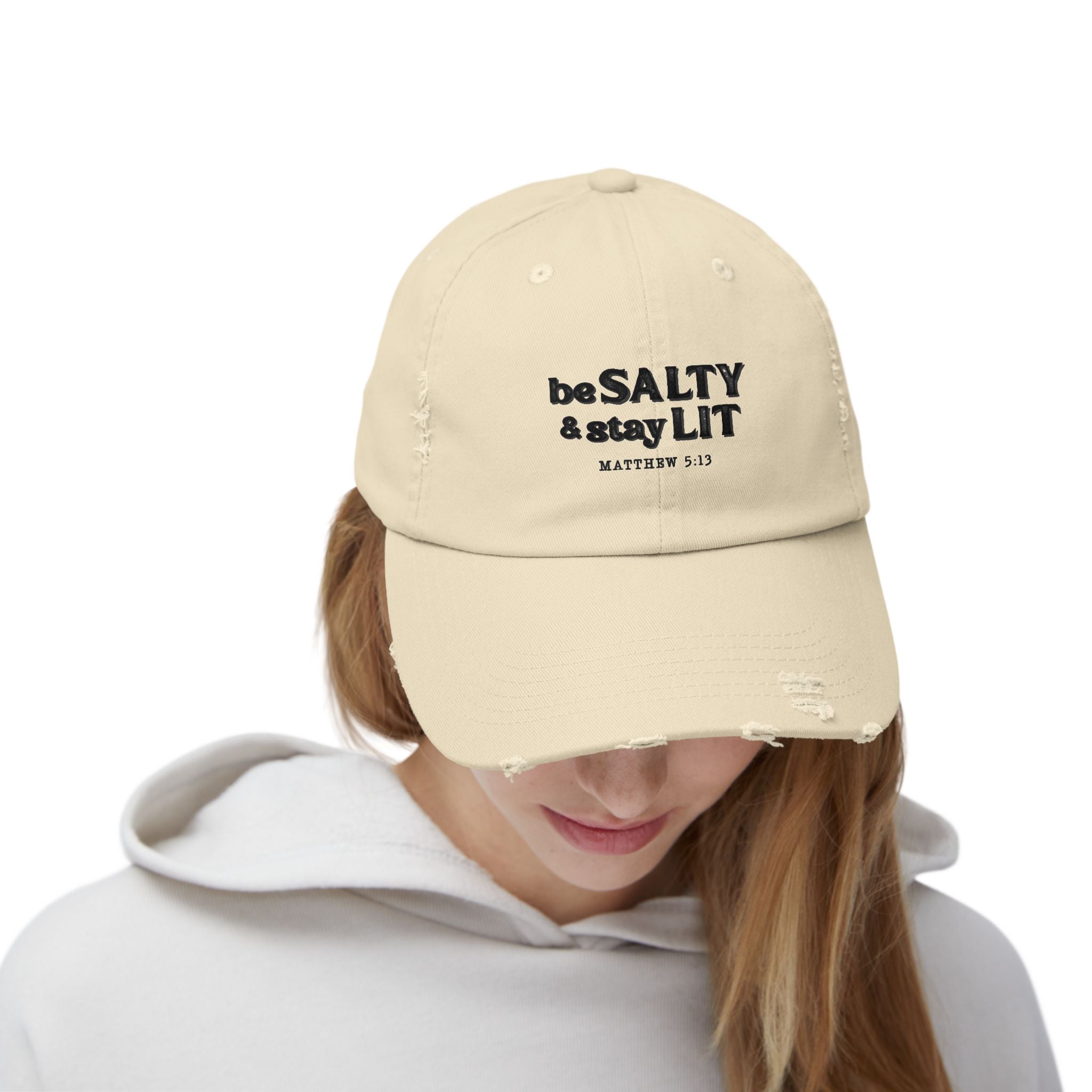 Matthew 5:13 - Christian Distressed Cap