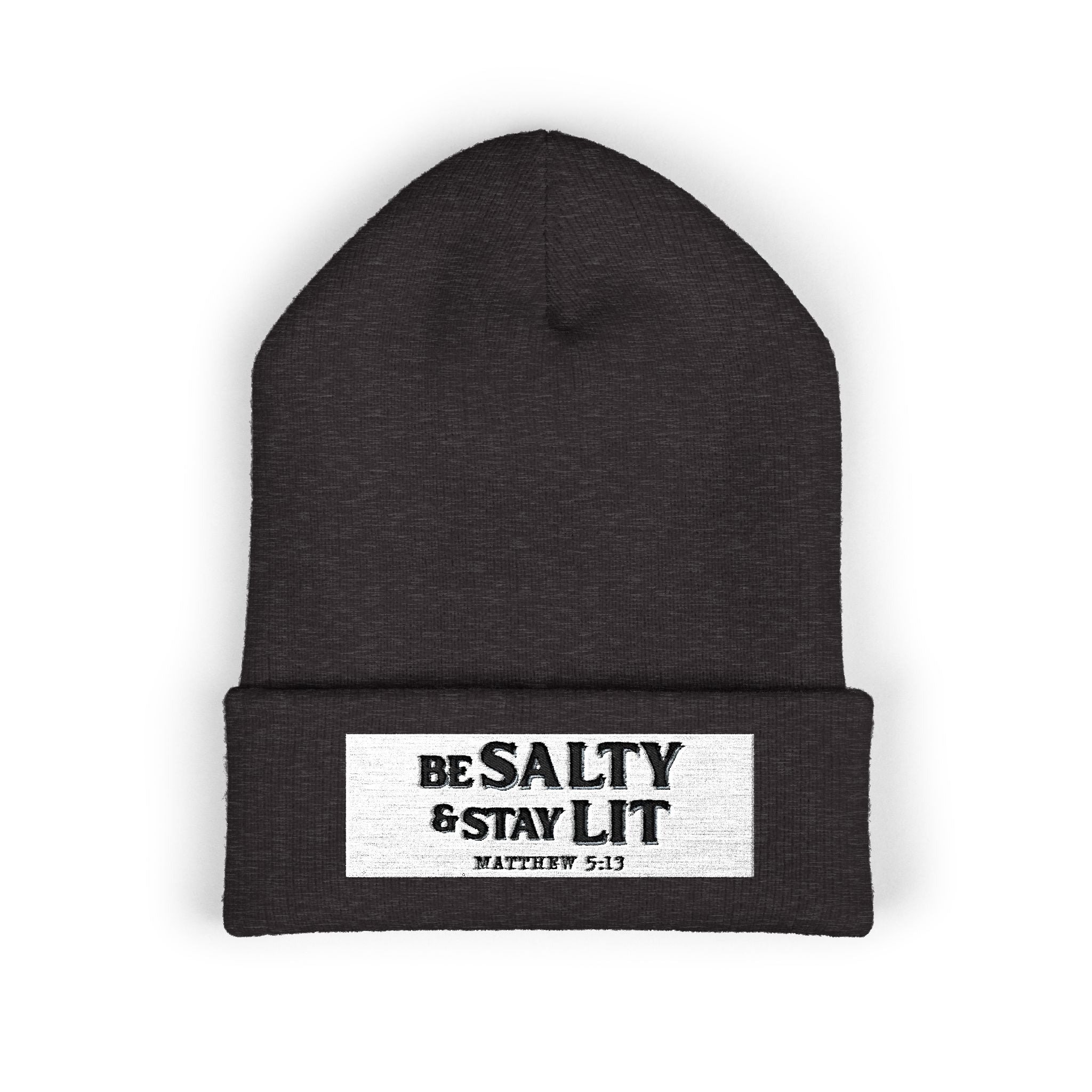 Matthew 5:13 - Christian Beanie (Embroidered Patch)