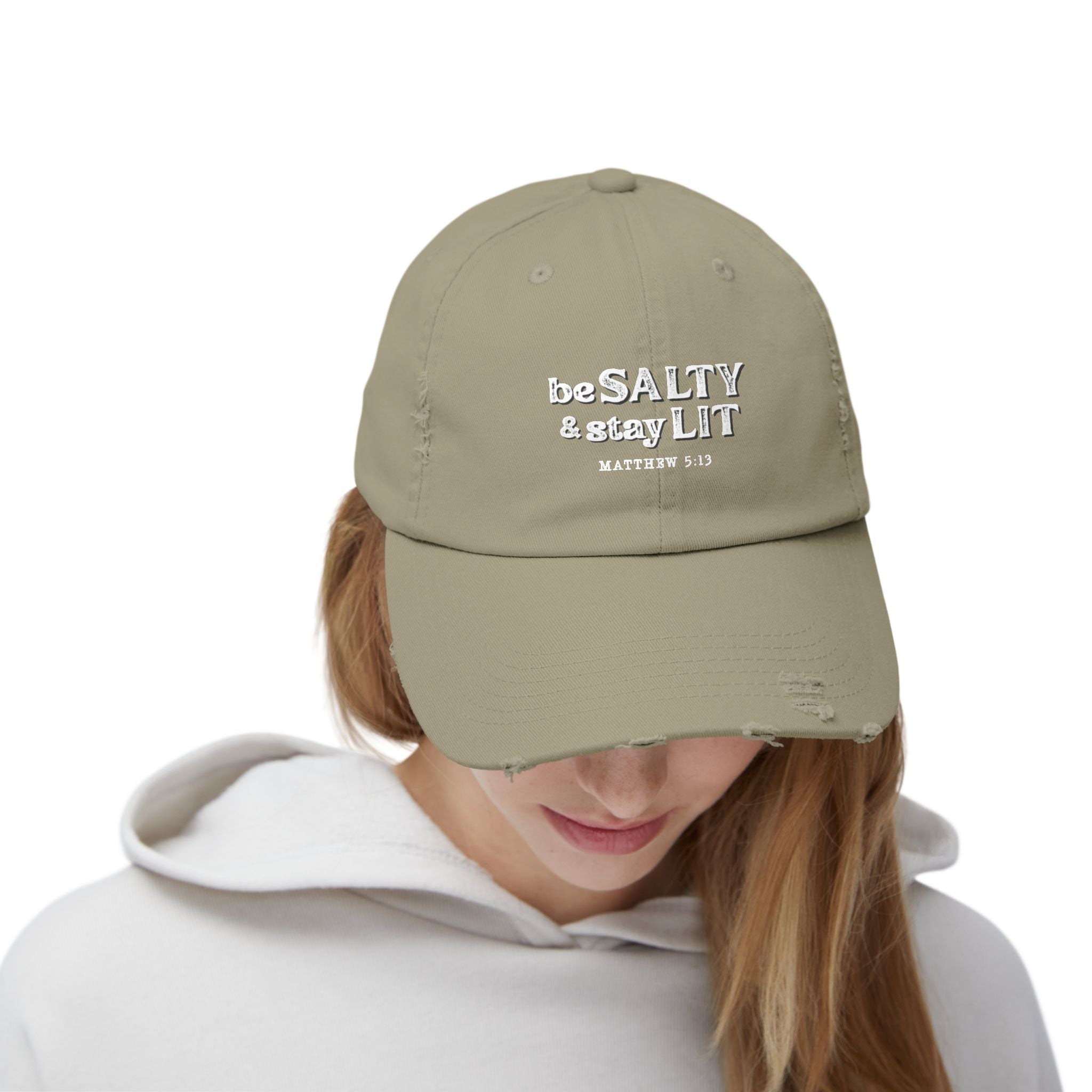 Matthew 5:13 - Christian Distressed Cap