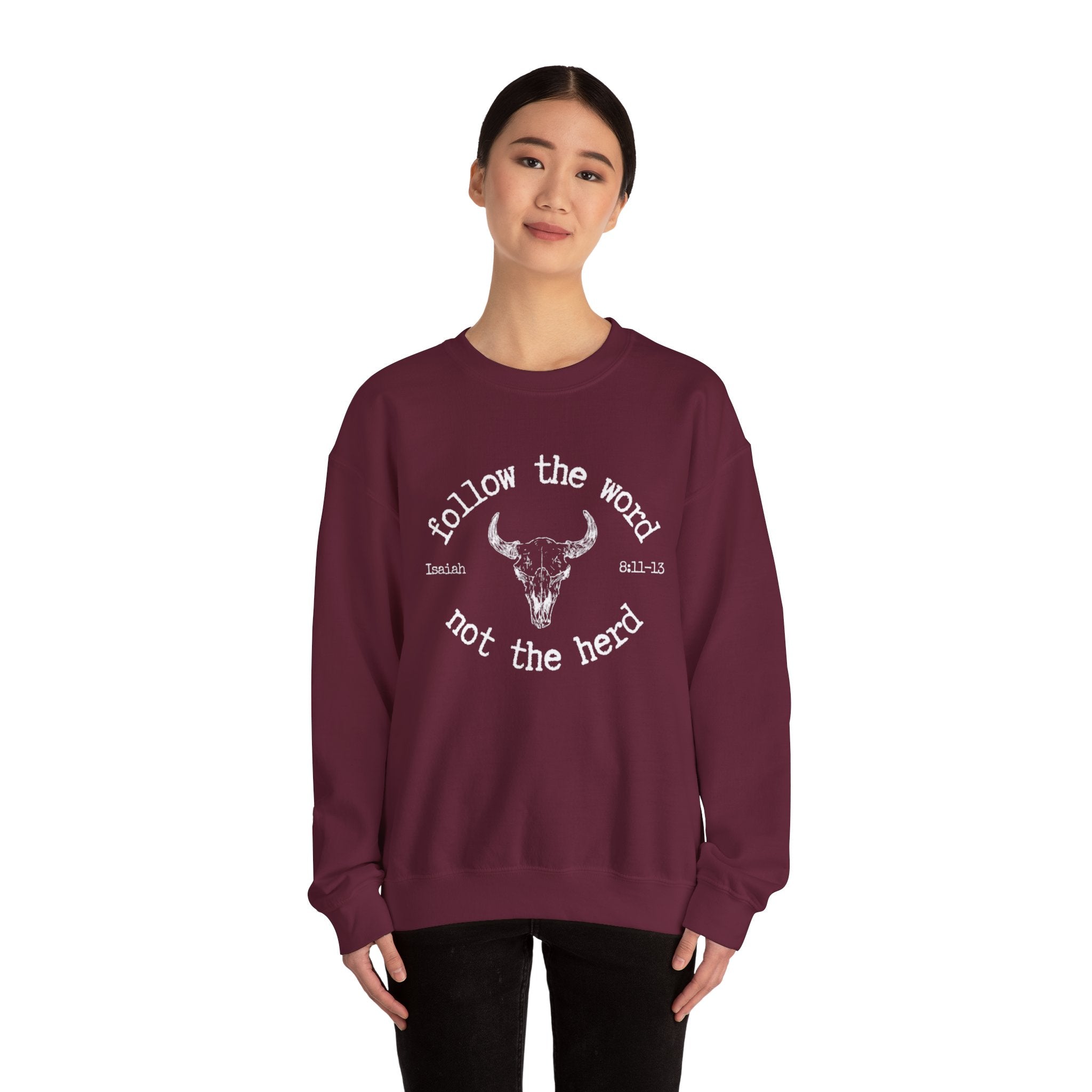 Isaiah 8:11-13 - Christian Crewneck Sweatshirt