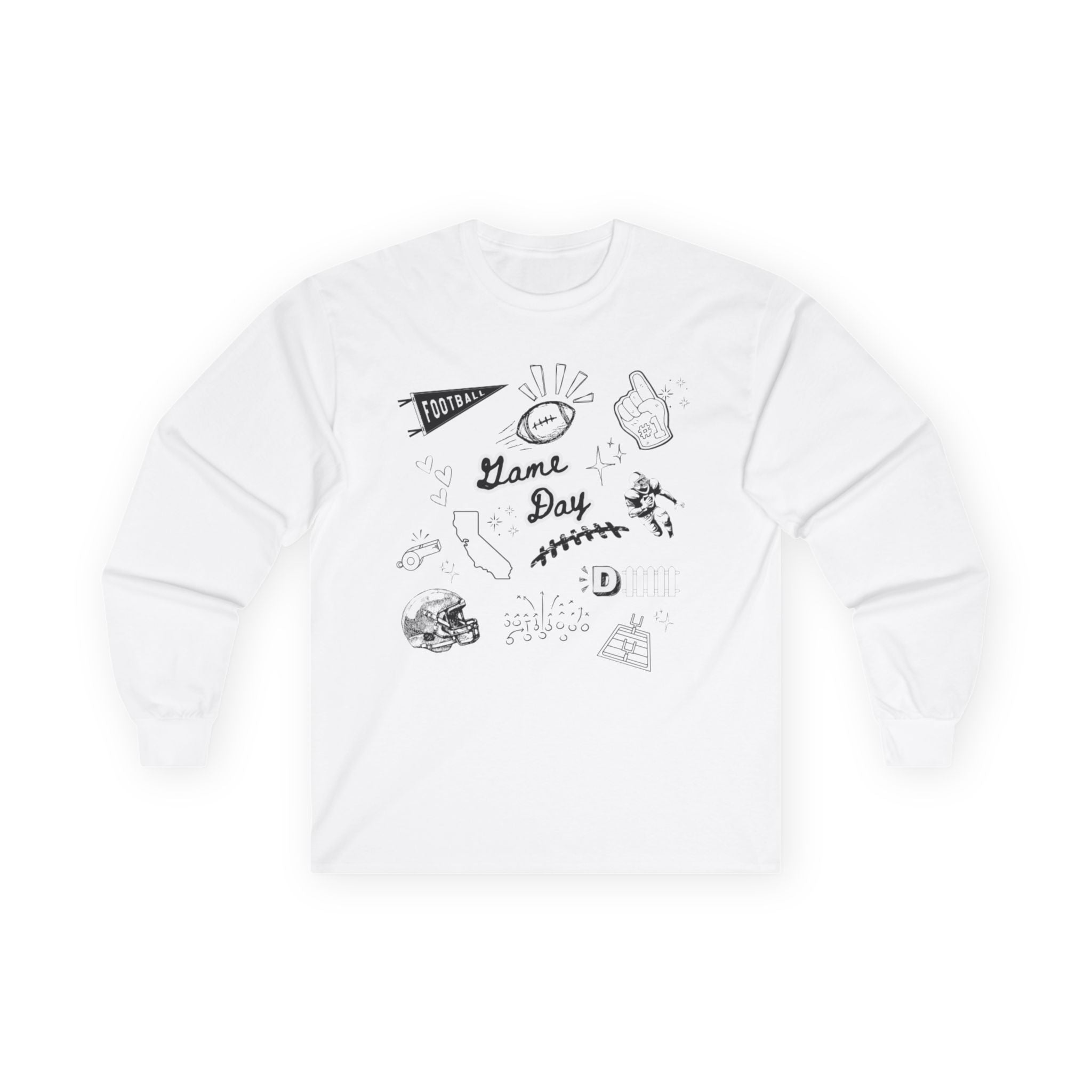 Football (CA) Game Day - Graphic Long Sleeve