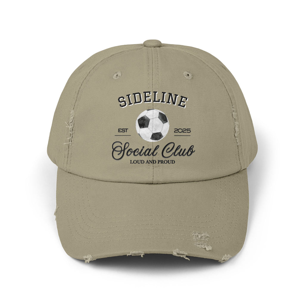 Soccer Sideline Social Club - Distressed Cap