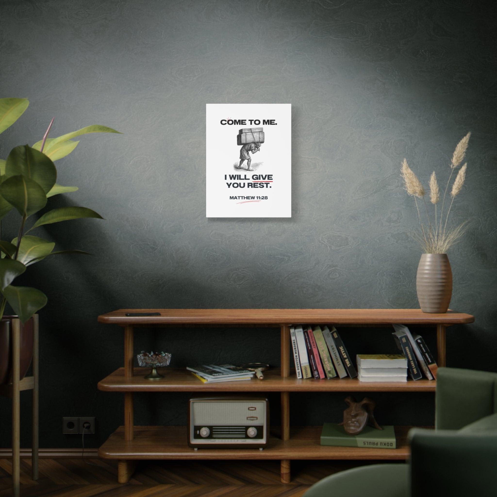 Matthew 11:28 - Christian Wall Art