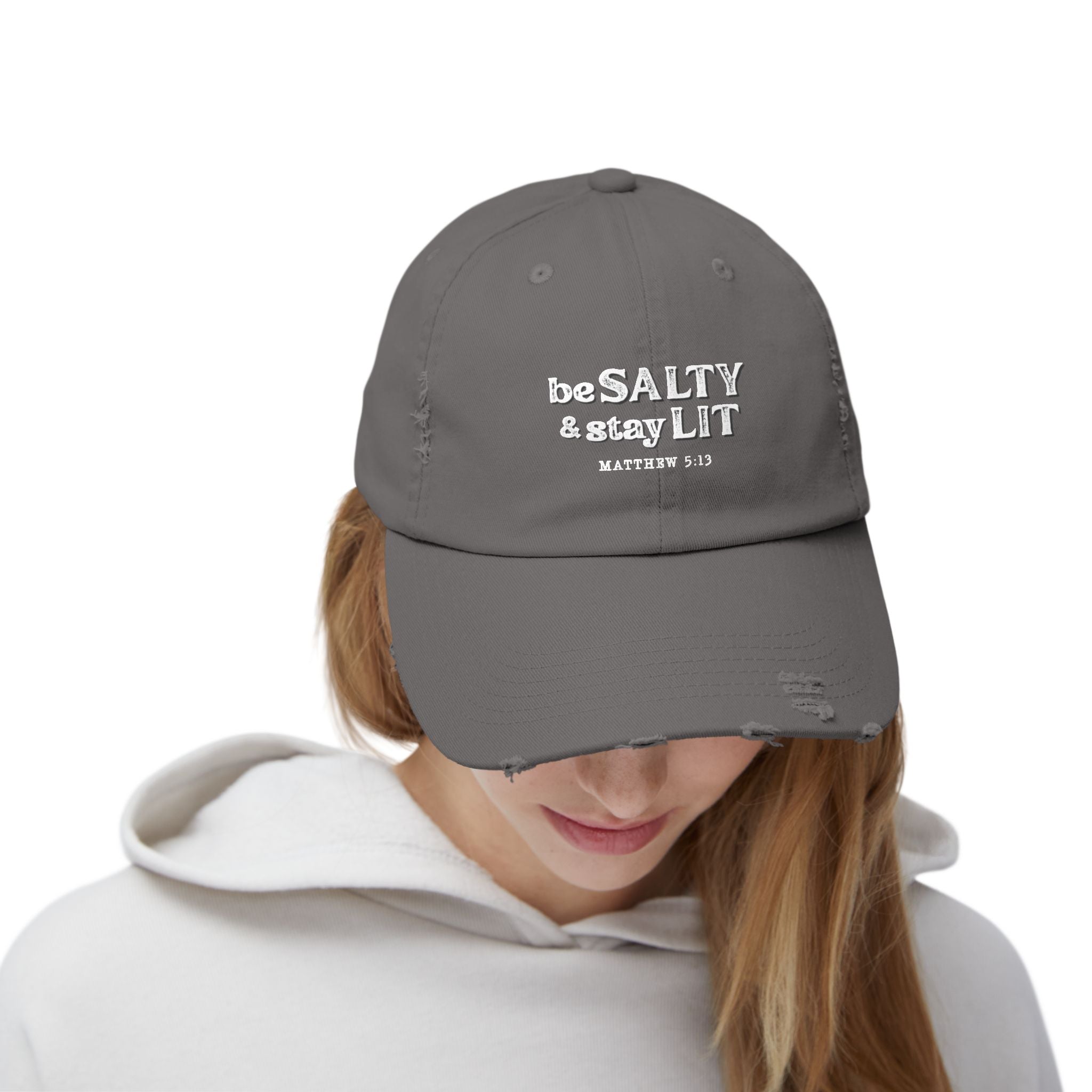 Matthew 5:13 - Christian Distressed Cap