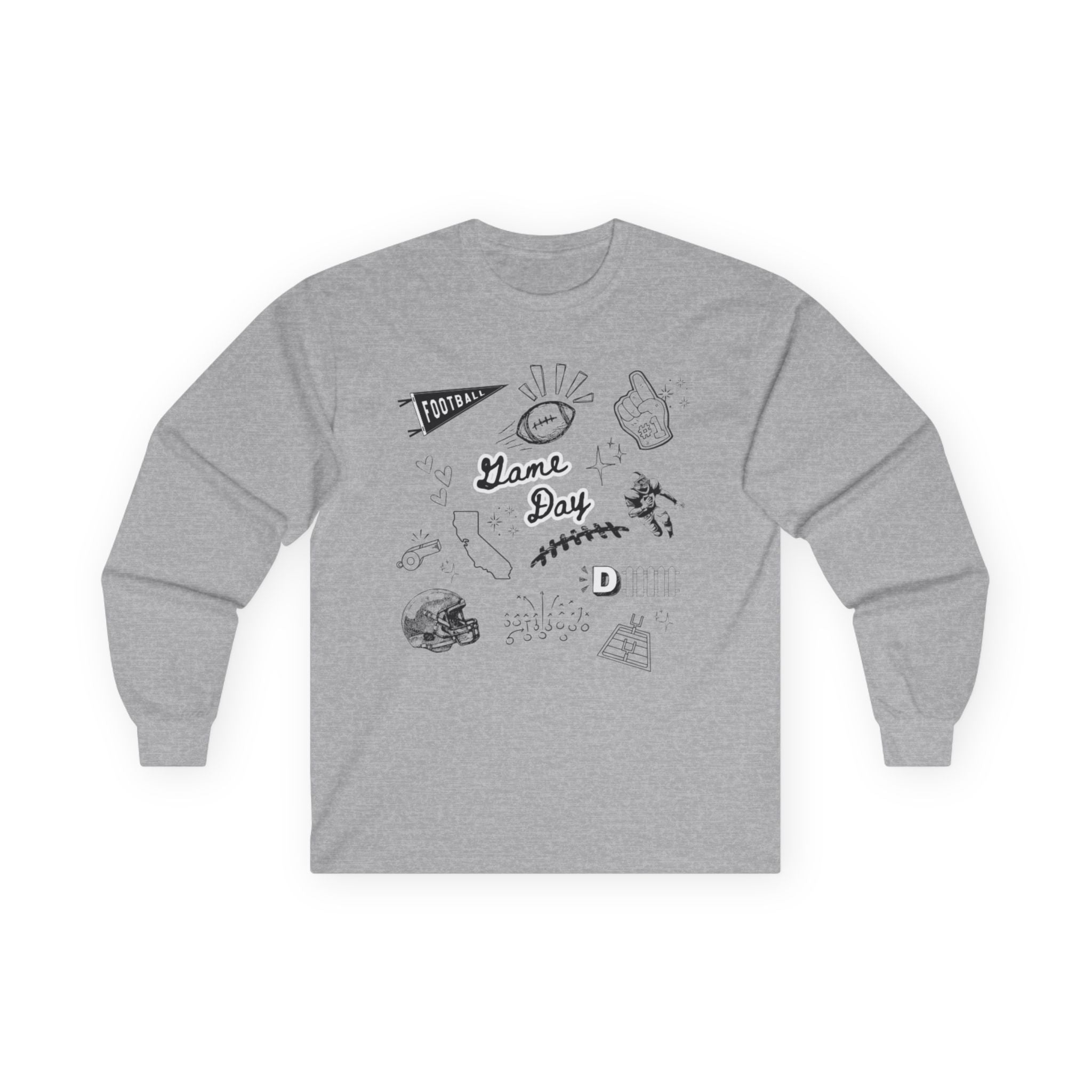 Football (CA) Game Day - Graphic Long Sleeve