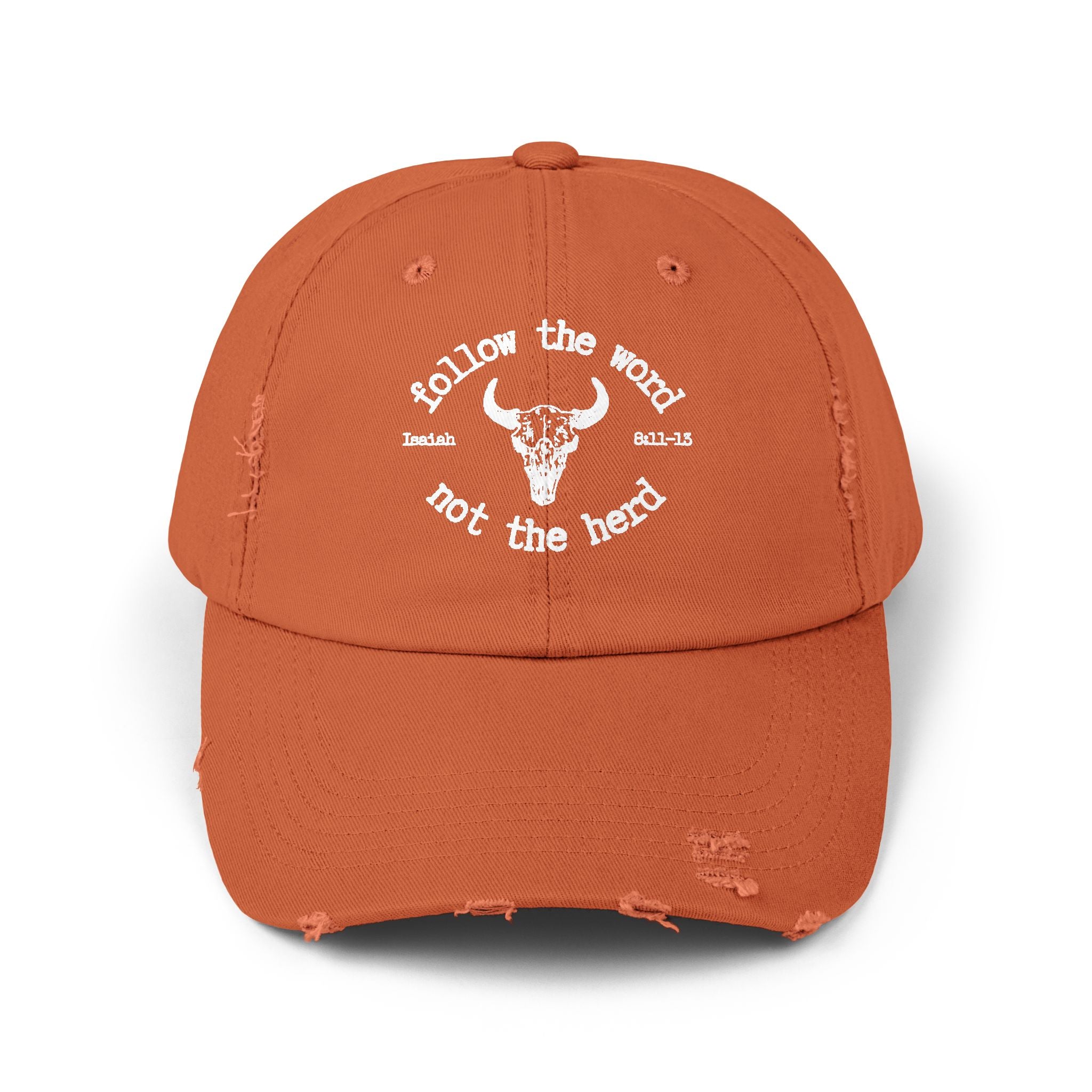 Isaiah 8:11-13 - Christian Distressed Cap