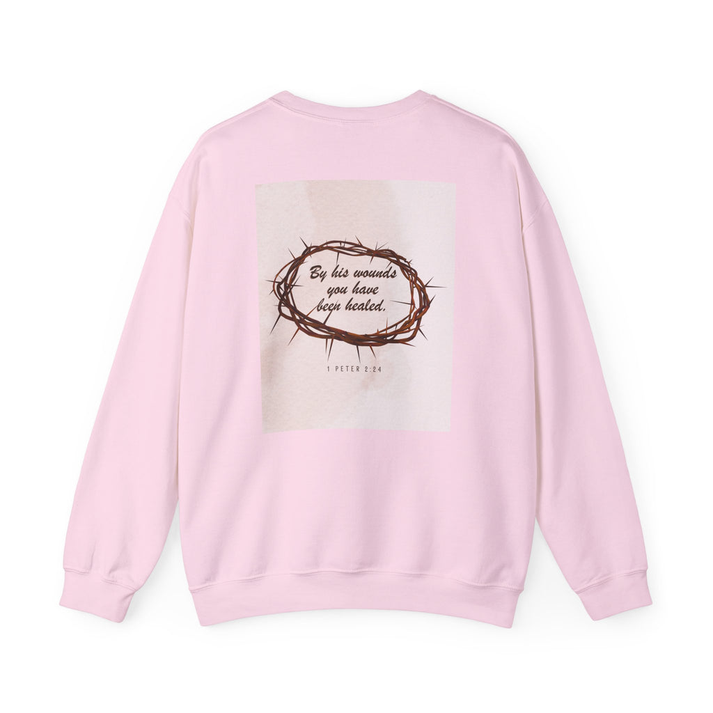 1 Peter 2:24 - Christian Crewneck Sweatshirt