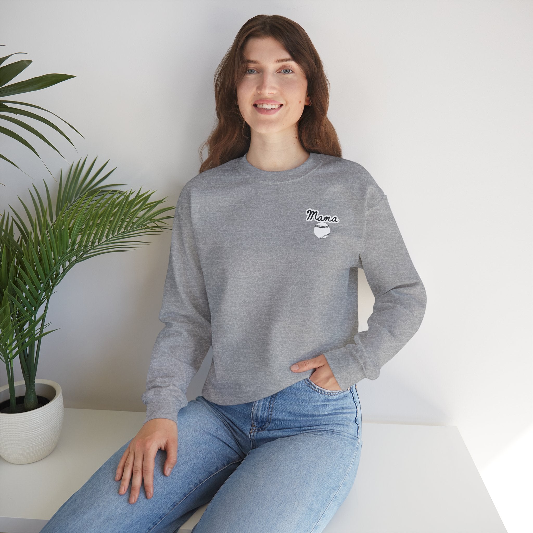 Baseball Mama - Crewneck Sweatshirt