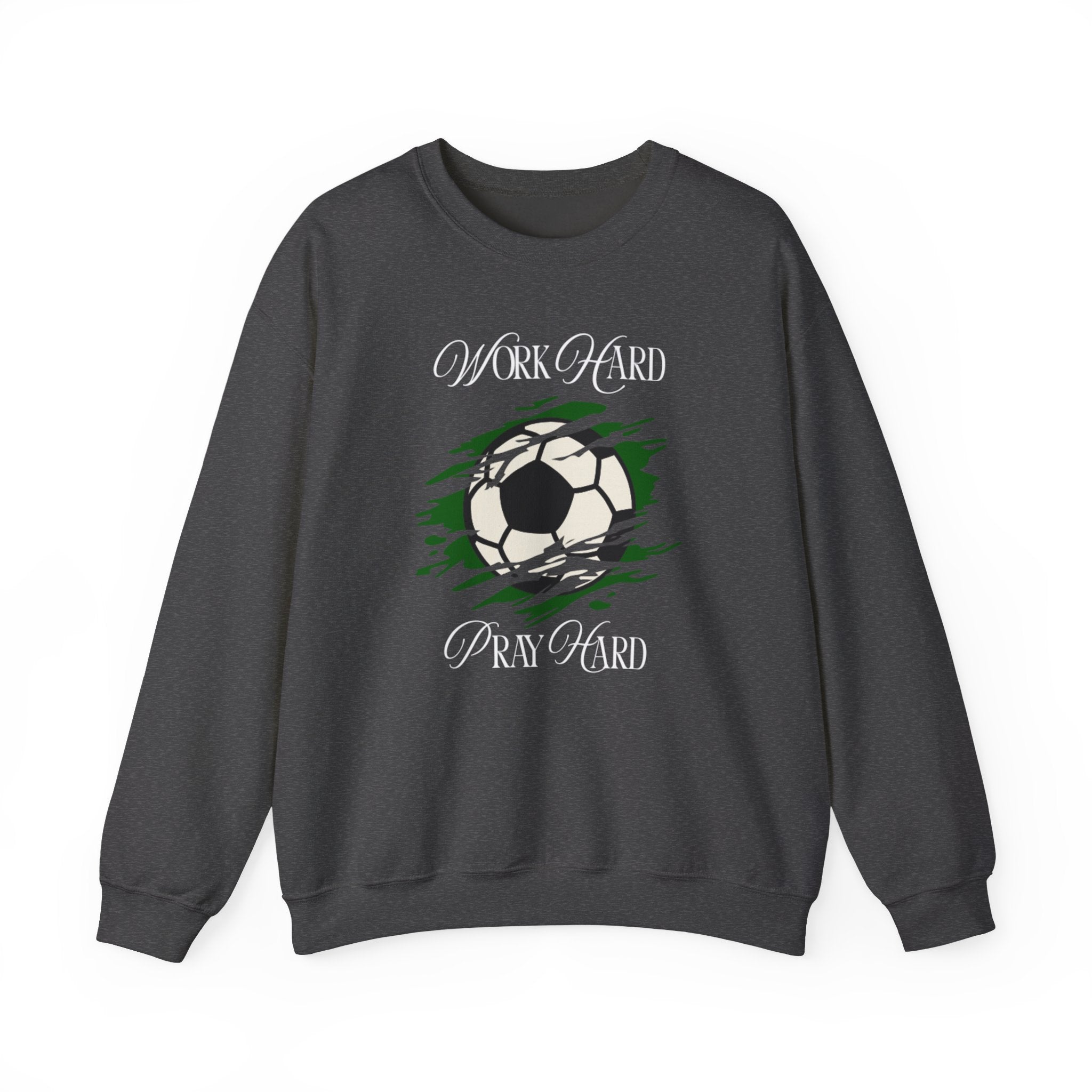 Soccer Work Hard Pray Hard - Crewneck Sweatshirt