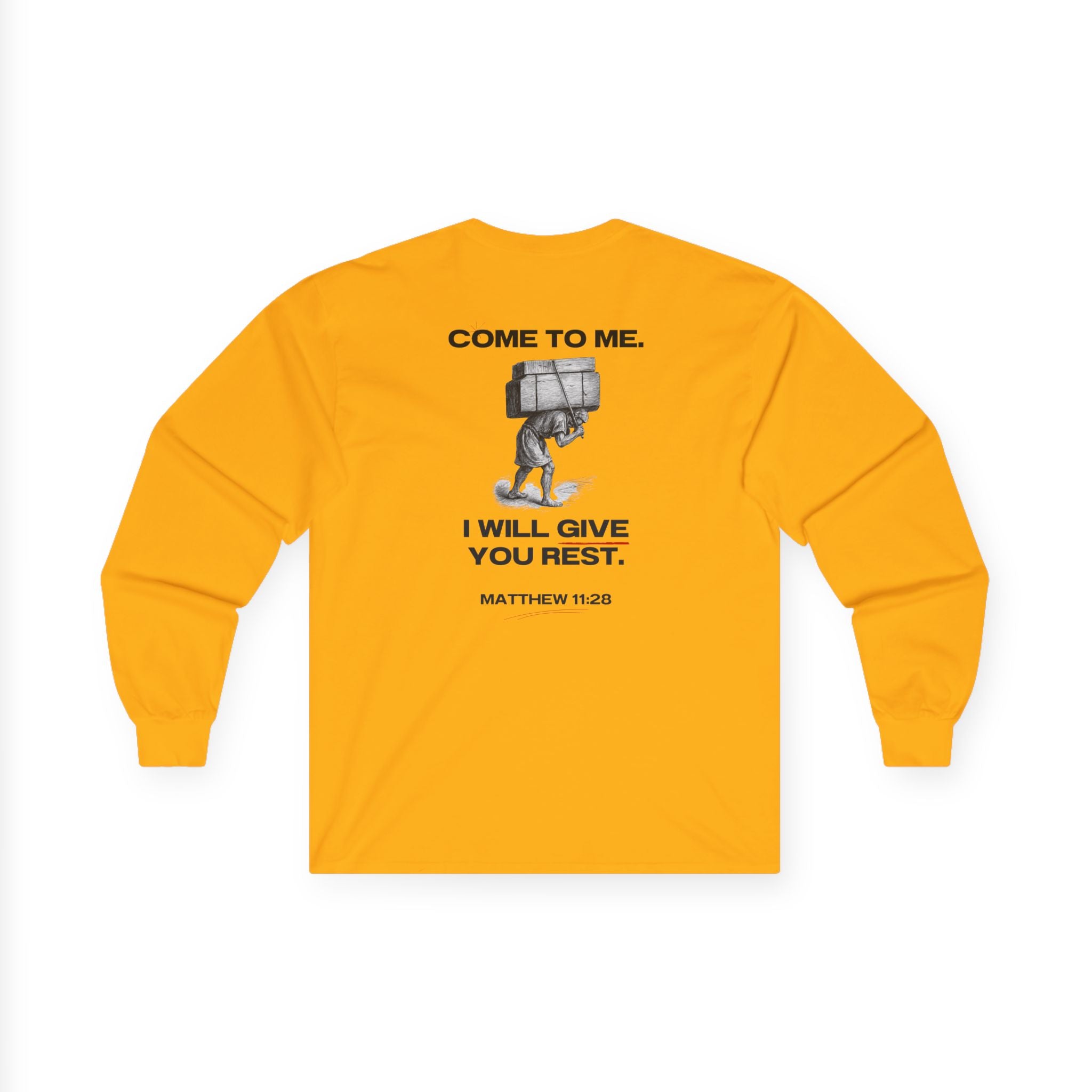 Matthew 11:28 - Christian Long Sleeve