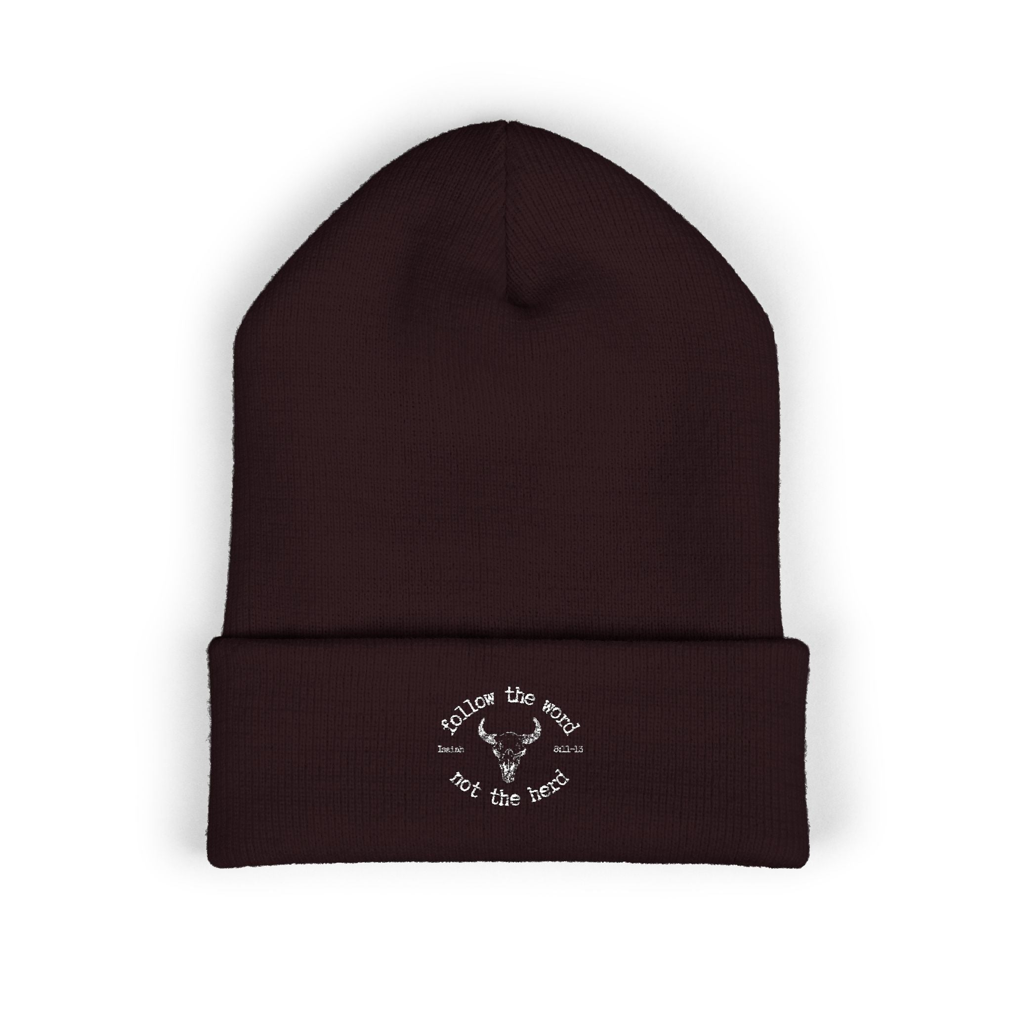 Isaiah 8:11-13 - Christian Beanie (Embroidered)