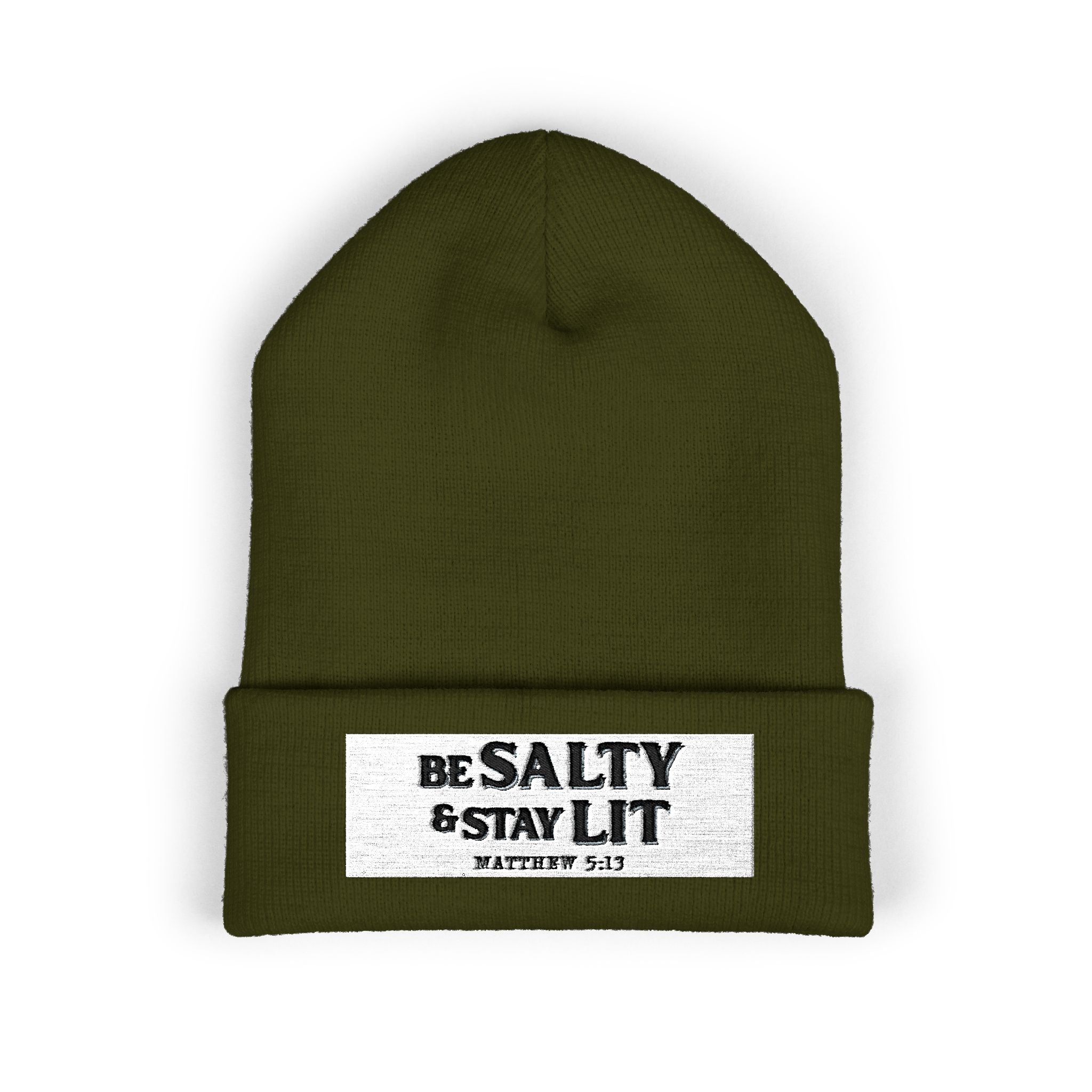 Matthew 5:13 - Christian Beanie (Embroidered Patch)