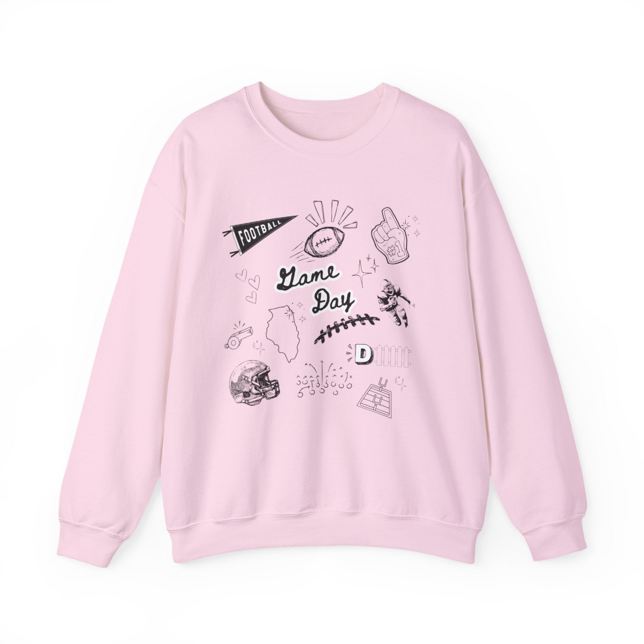 Football Game Day - Graphic Crewneck Sweatshirt