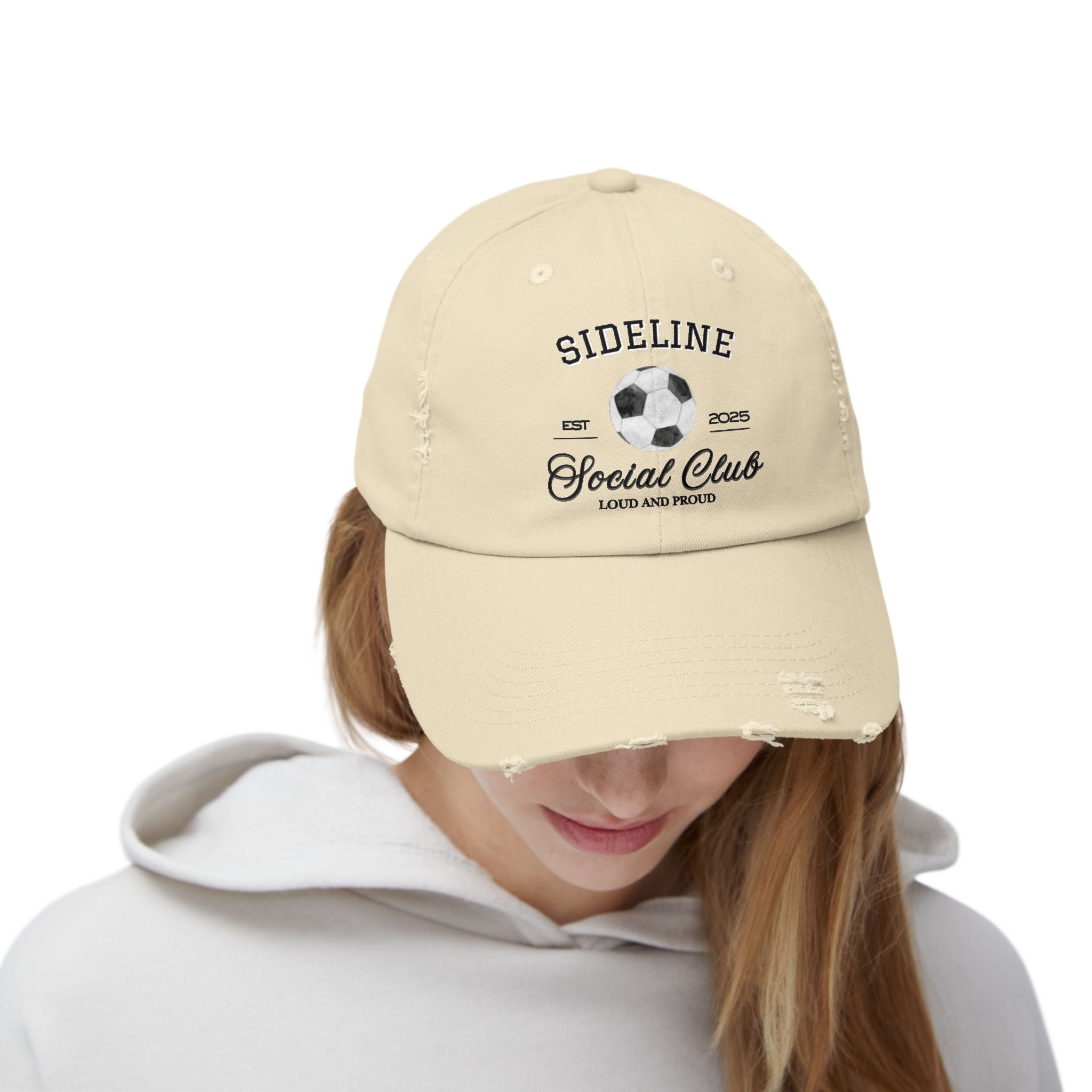 Soccer Sideline Social Club - Distressed Cap