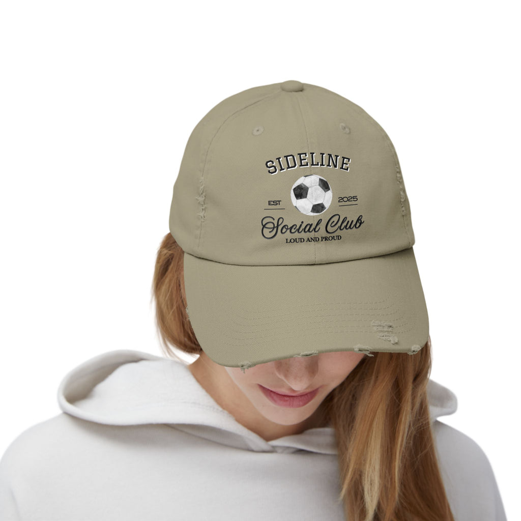 Soccer Sideline Social Club - Distressed Cap