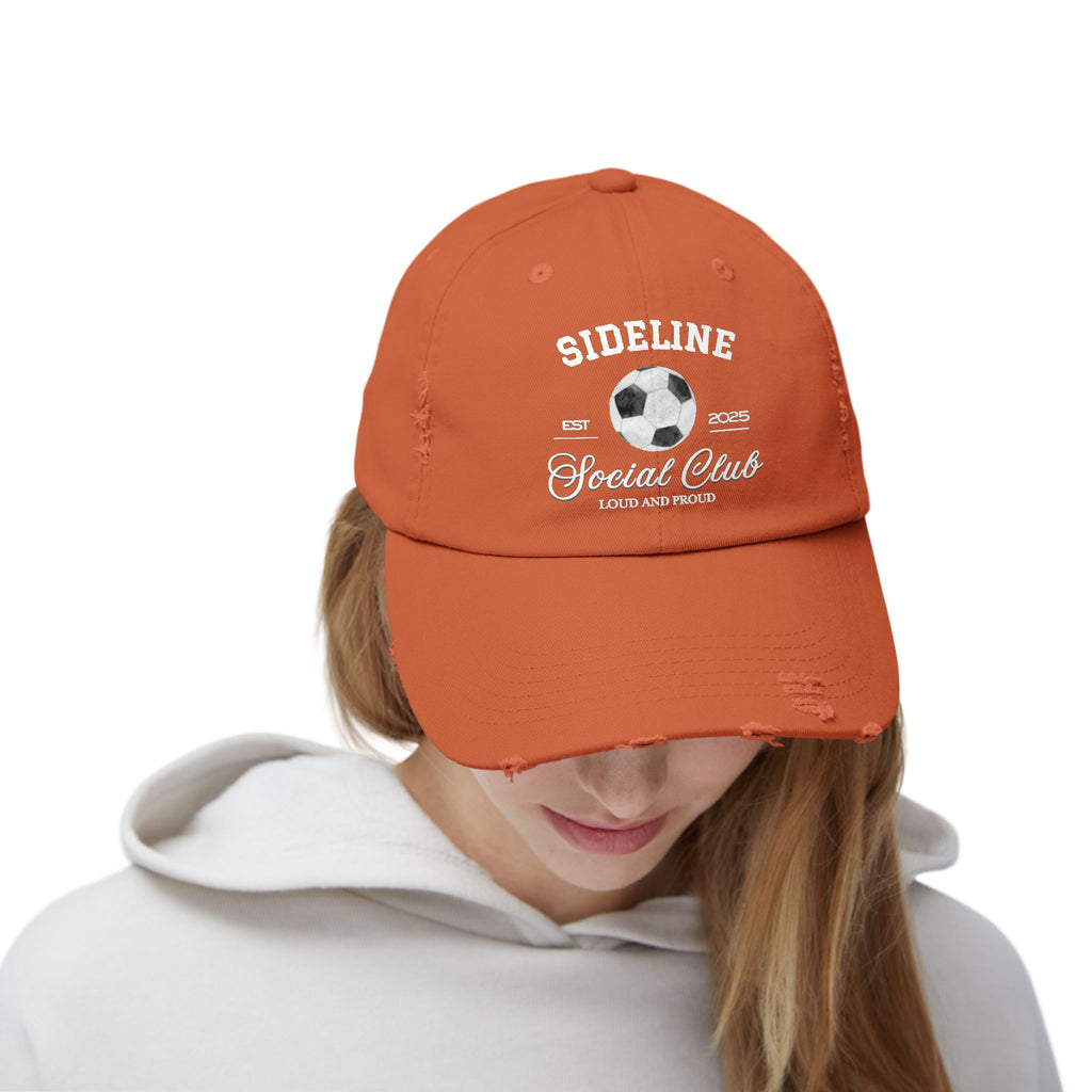 Soccer Sideline Social Club - Distressed Hat