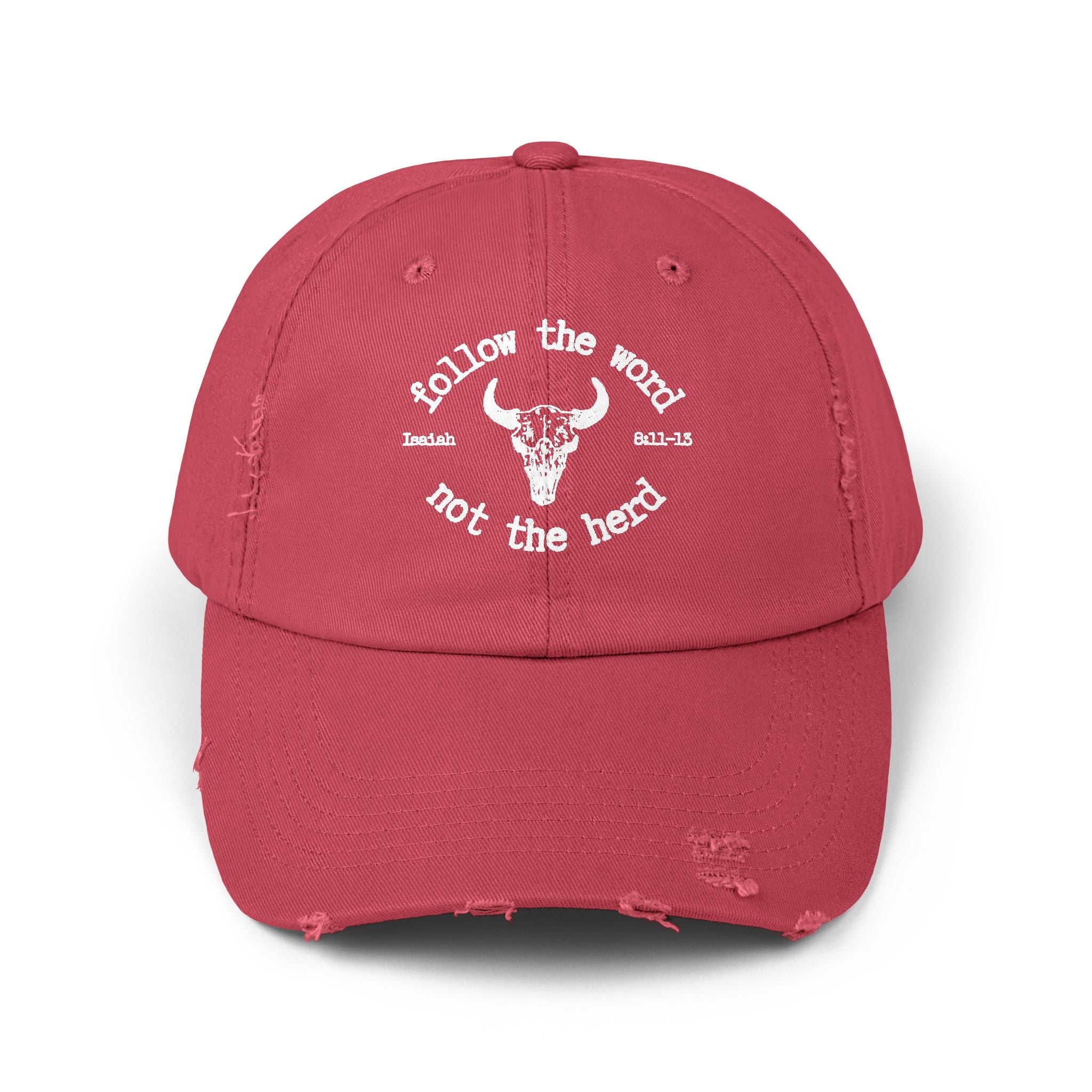 Isaiah 8:11-13 - Christian Distressed Cap