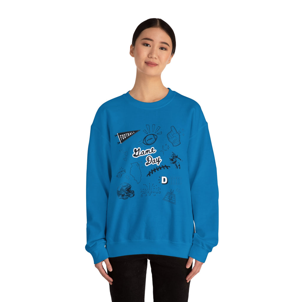 Football Game Day - Graphic Crewneck Sweatshirt