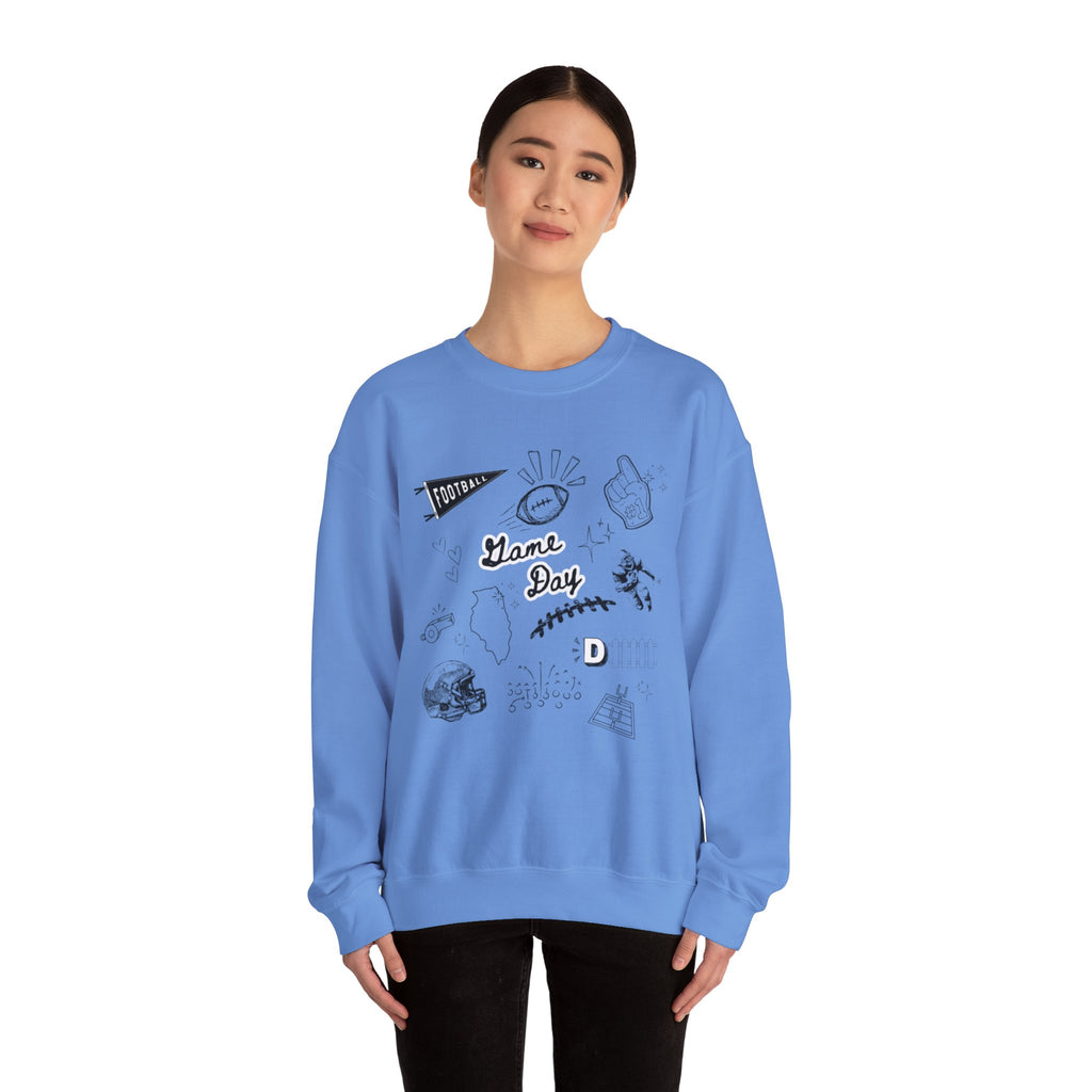 Football Game Day - Graphic Crewneck Sweatshirt