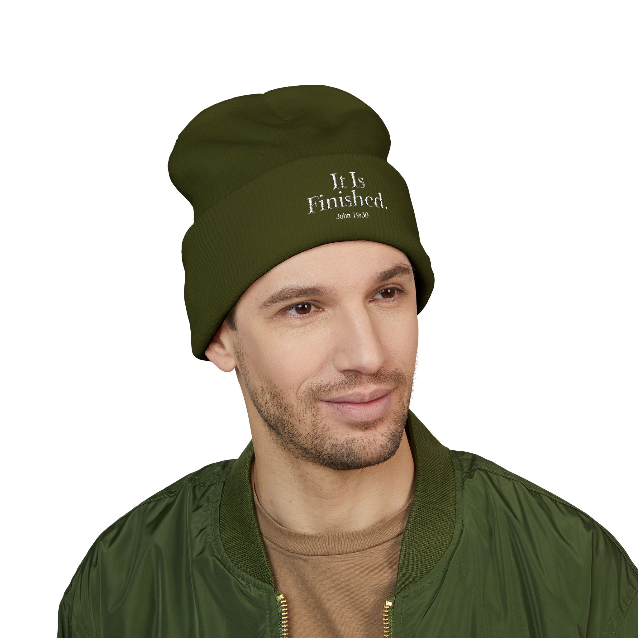 John 19:30 - Christian Beanie (Embroidered)