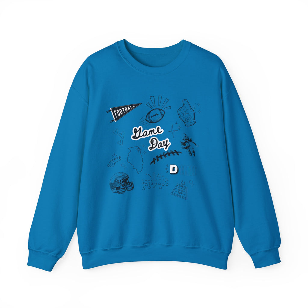 Football Game Day - Graphic Crewneck Sweatshirt