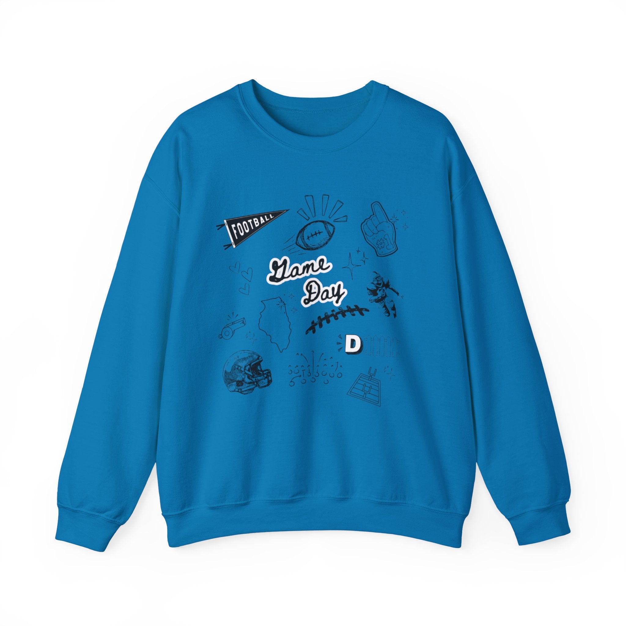 Football Game Day - Graphic Crewneck Sweatshirt