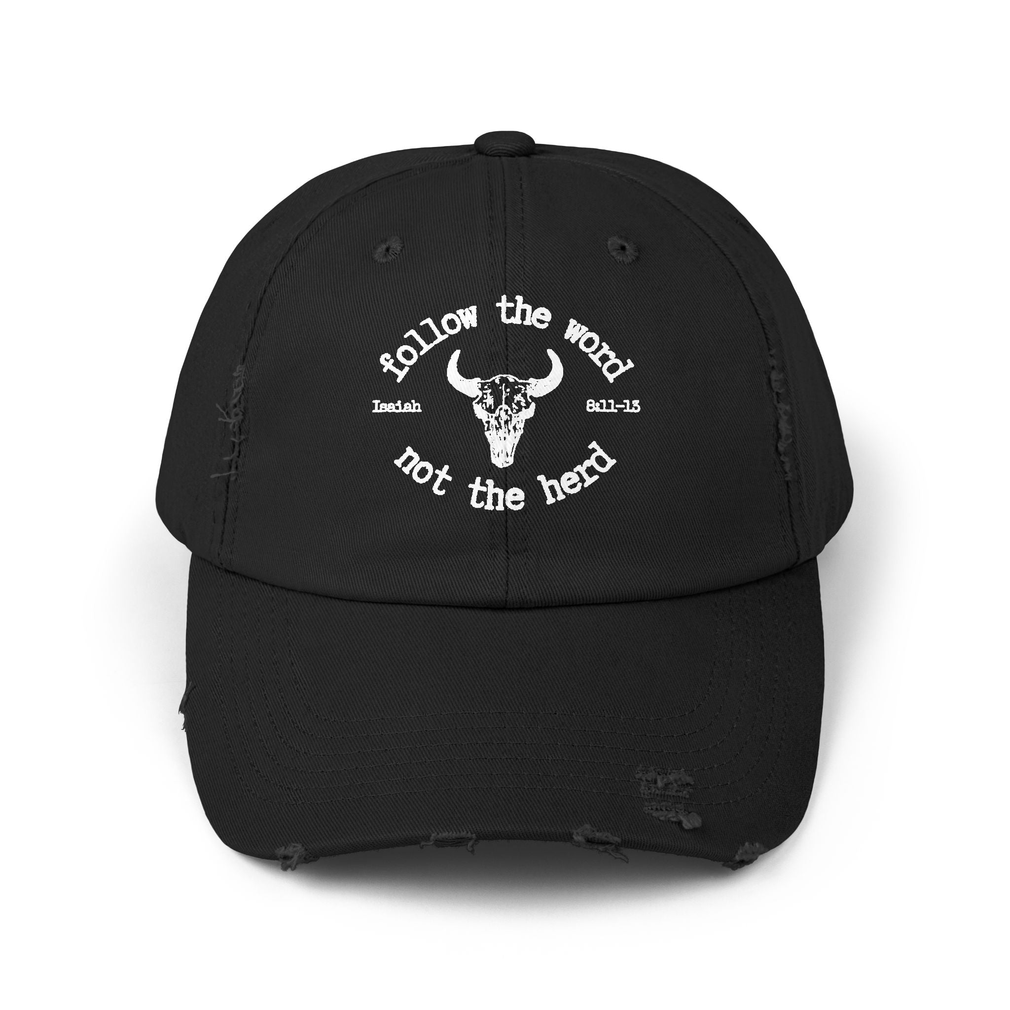 Isaiah 8:11-13 - Christian Distressed Cap