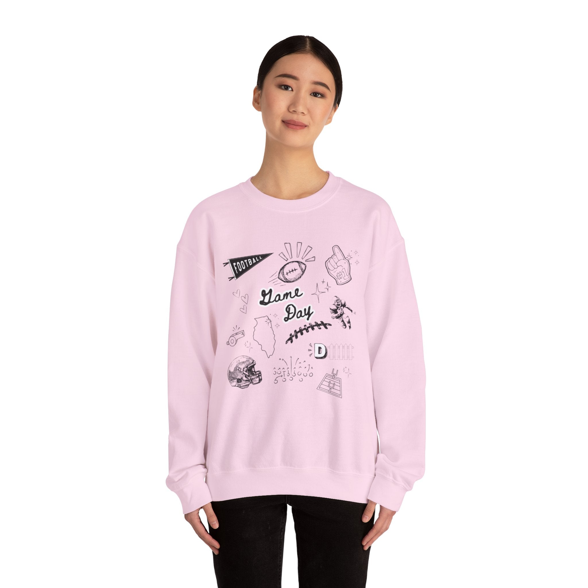 Football Game Day - Graphic Crewneck Sweatshirt