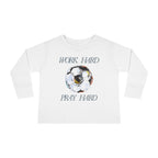 Soccer Work Hard Pray Hard - Toddler Long Sleeve