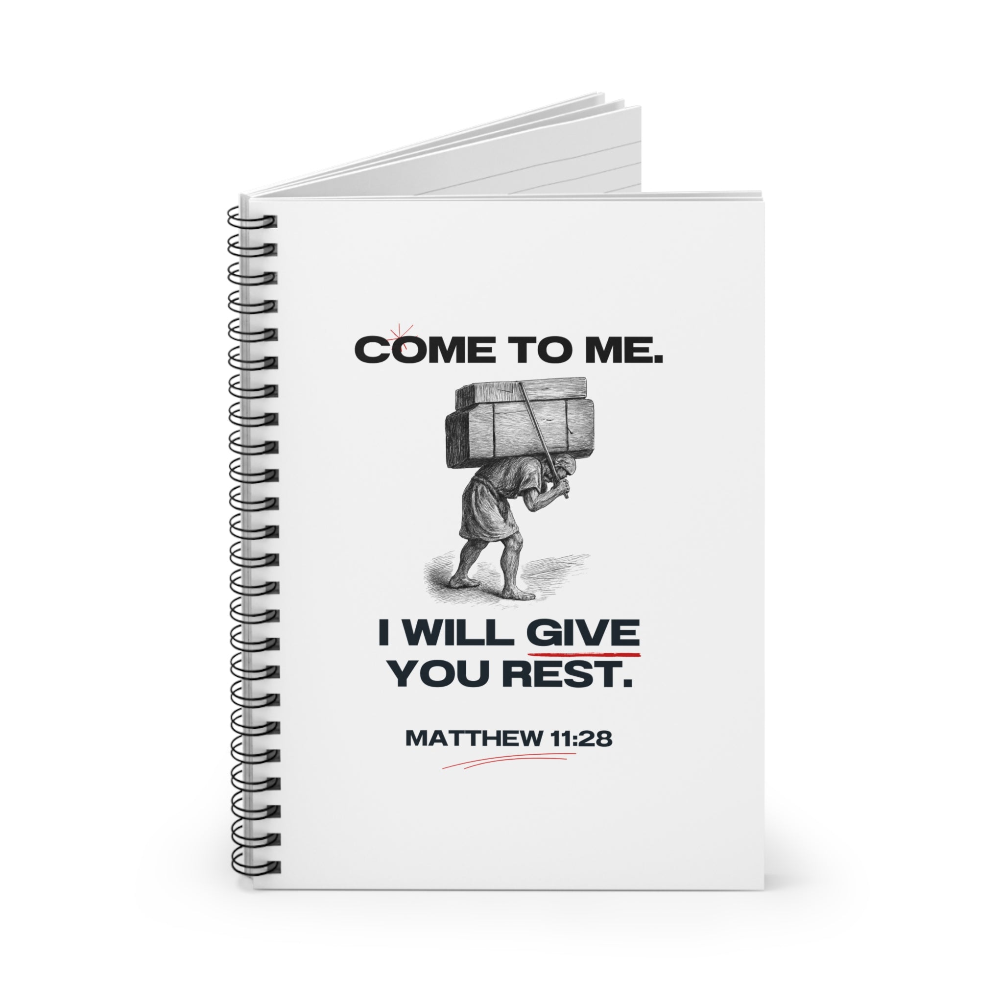 Matthew 11:28 - Christian Spiral Journal