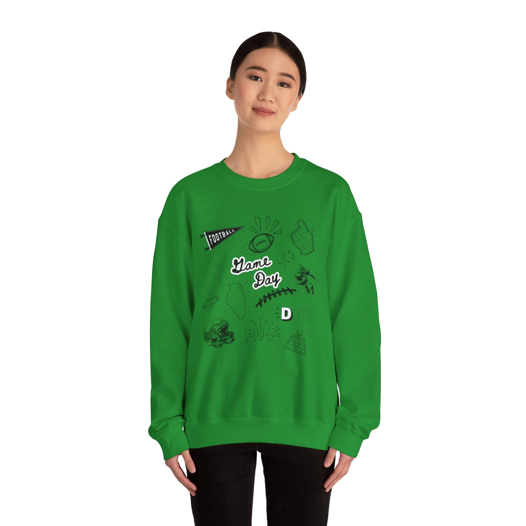 Football Game Day - Graphic Crewneck Sweatshirt