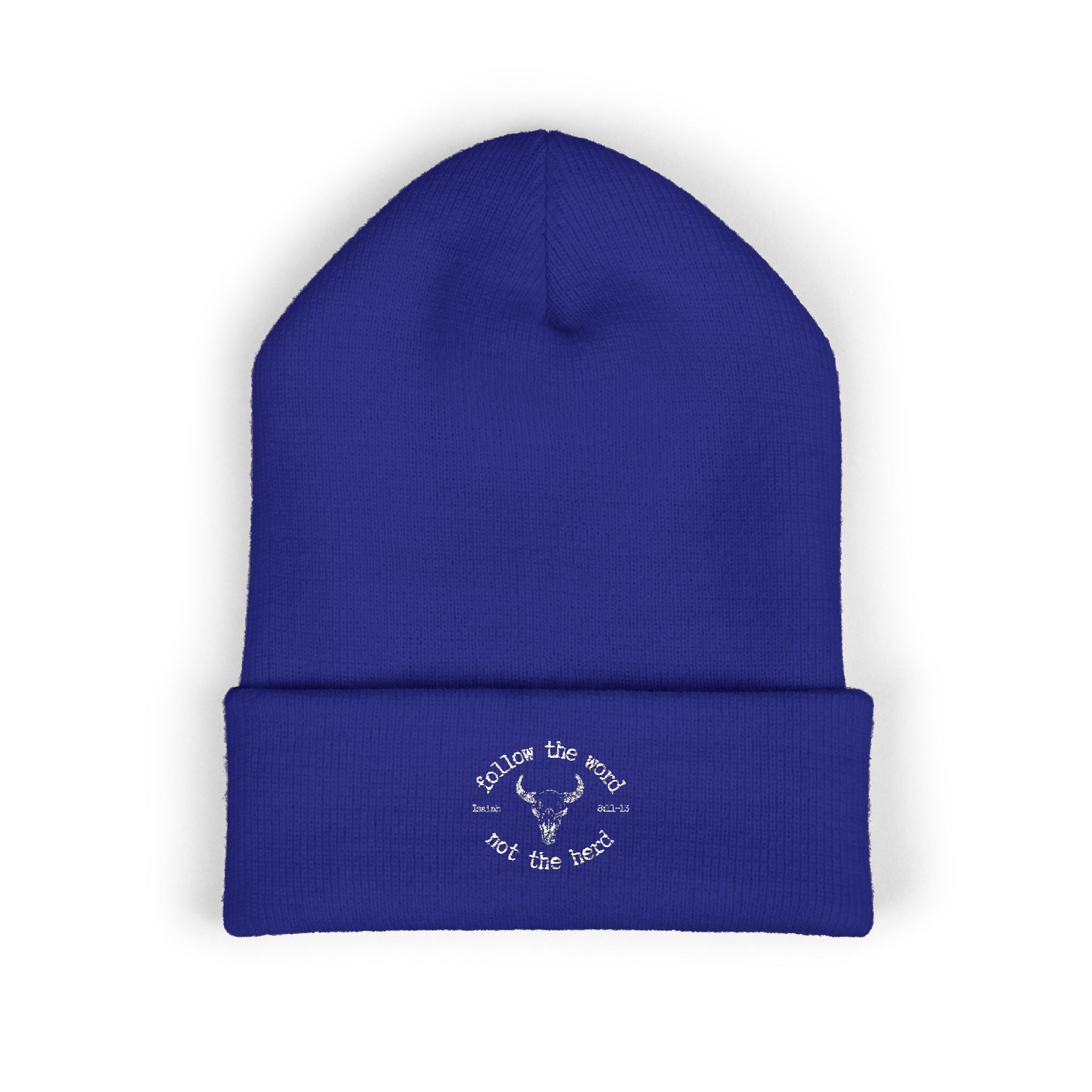 Isaiah 8:11-13 - Christian Beanie (Embroidered)