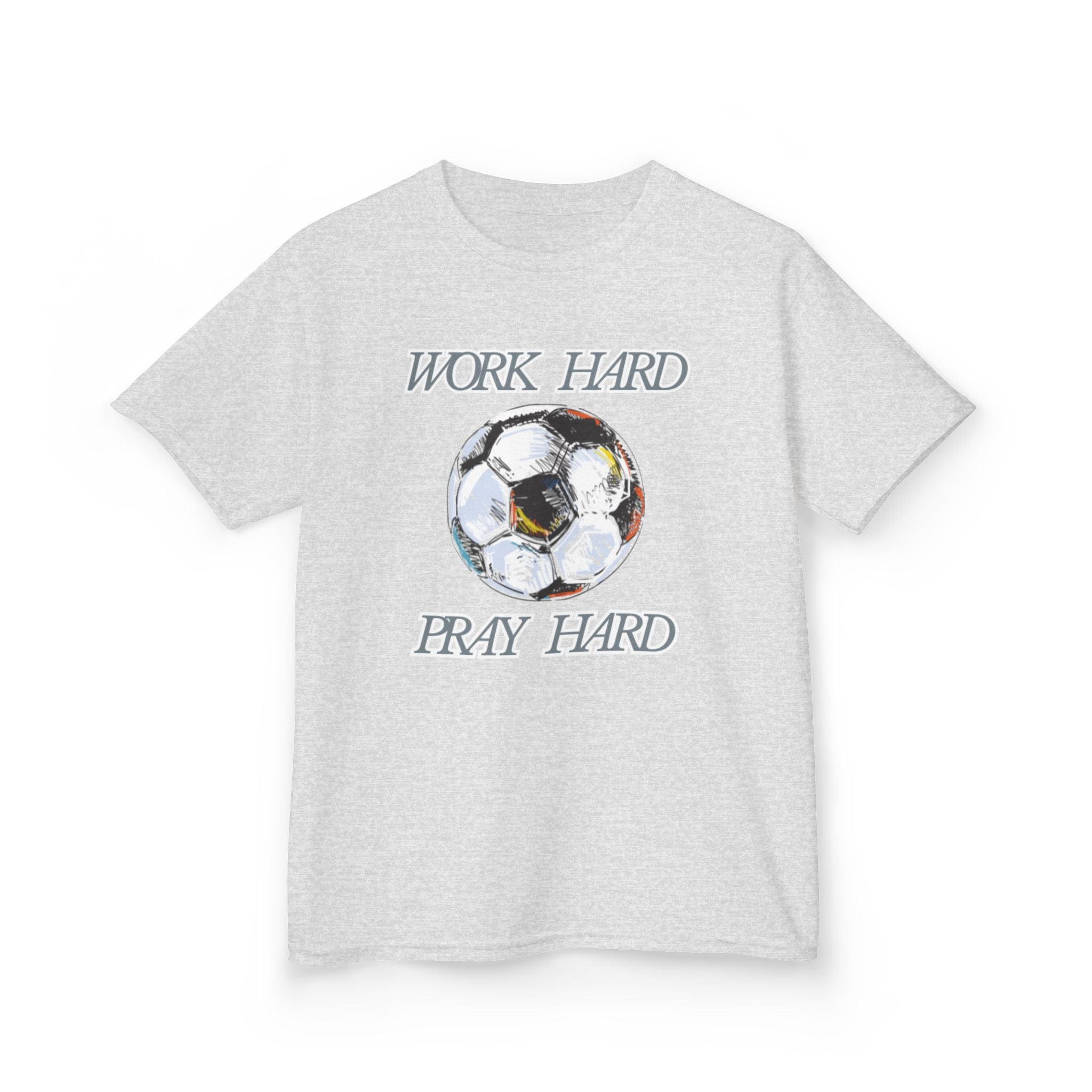 Soccer Work Hard Pray Hard - Kids Tee