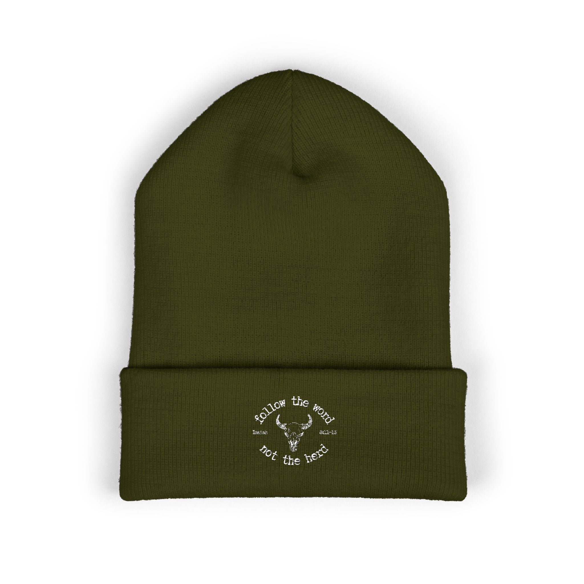 Isaiah 8:11-13 - Christian Beanie (Embroidered)
