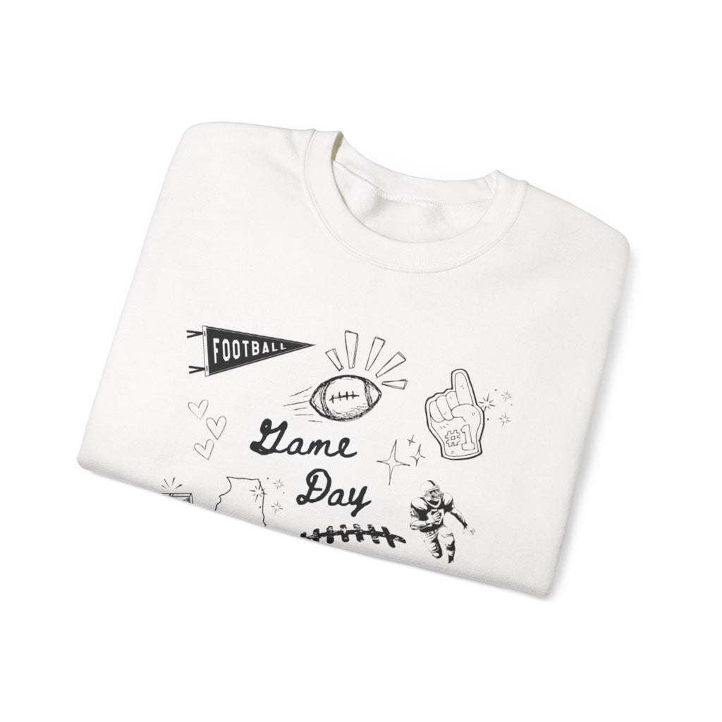 Football Game Day - Graphic Crewneck Sweatshirt