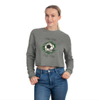 Soccer Work Hard Pray Hard - Cropped Sweatshirt