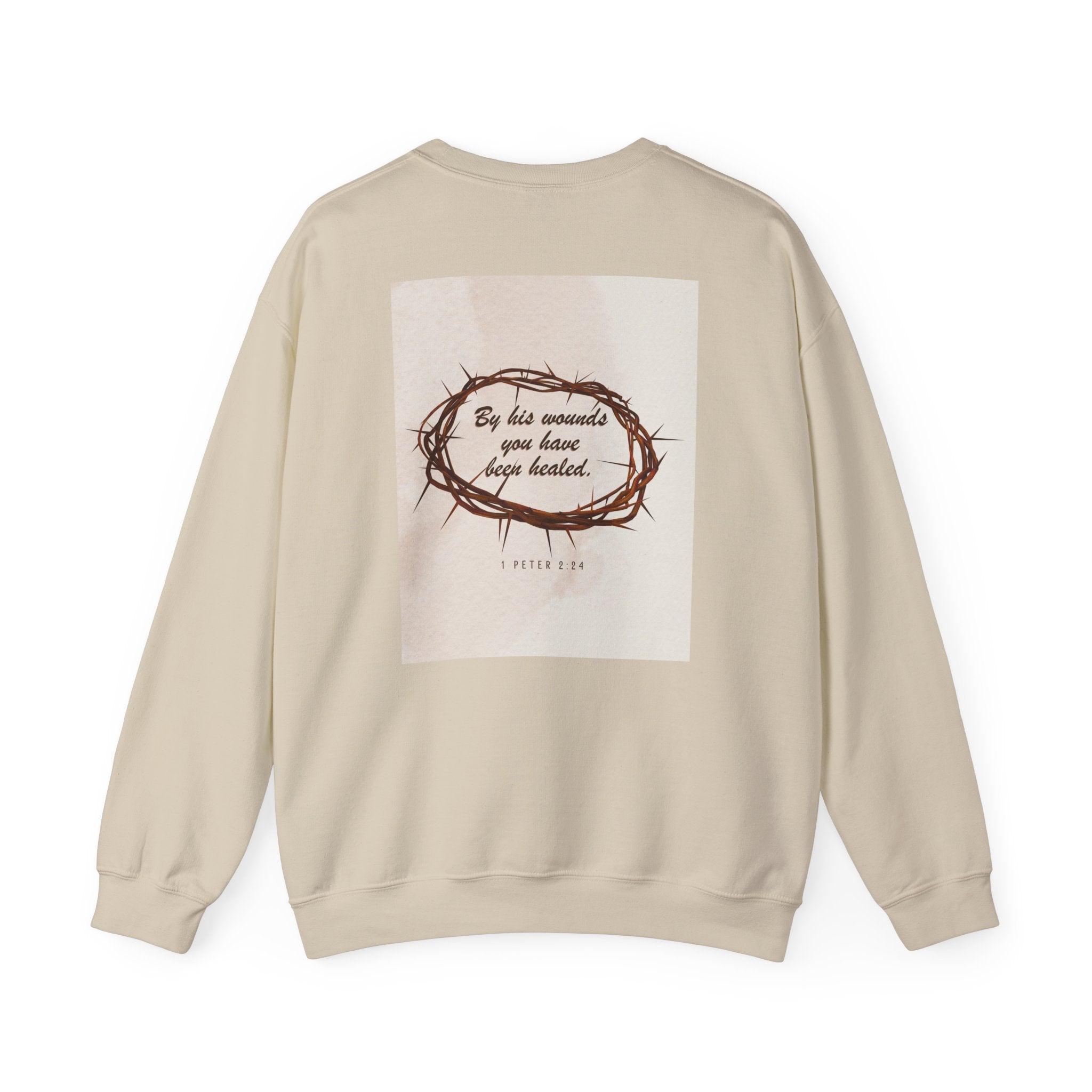 1 Peter 2:24 - Christian Crewneck Sweatshirt