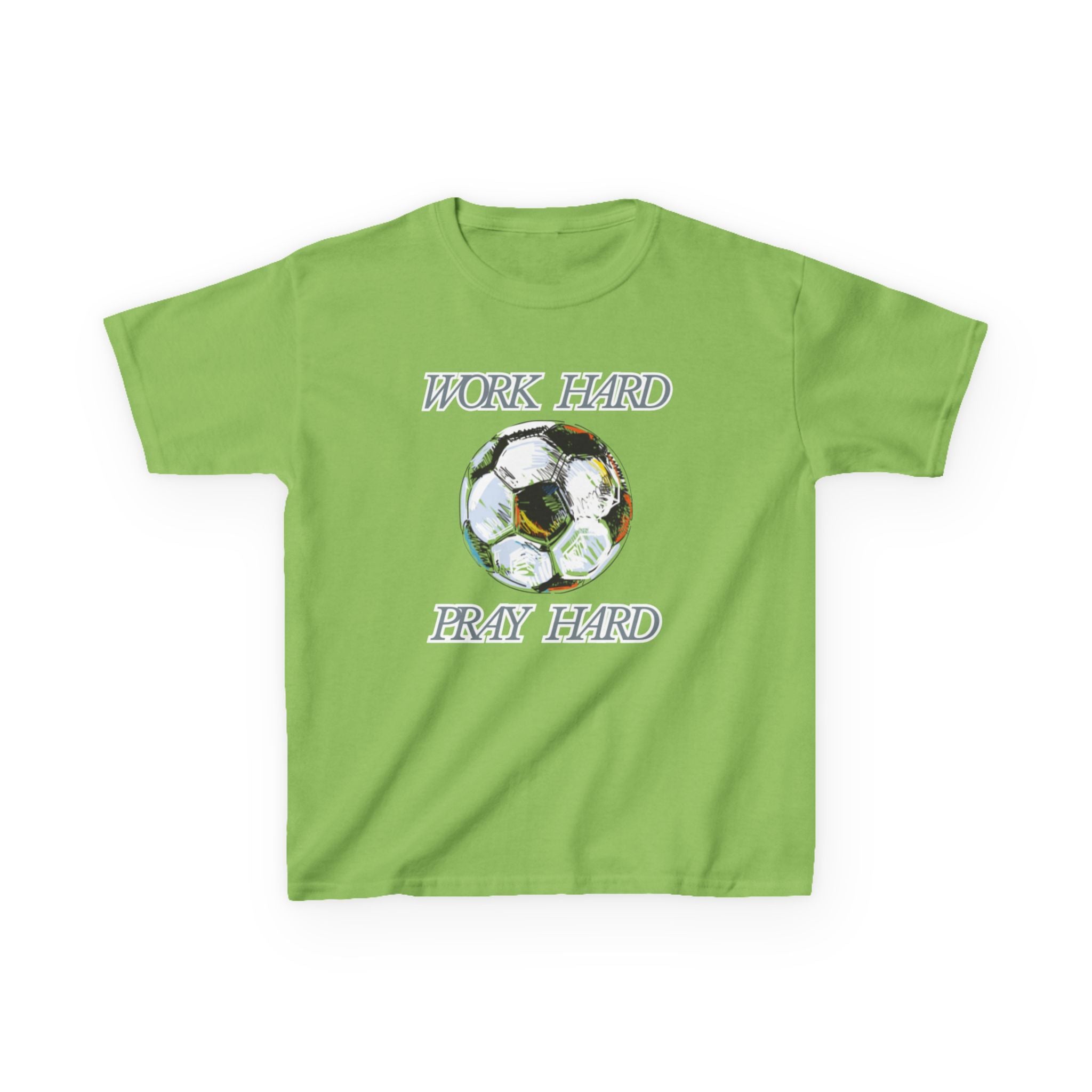Soccer Work Hard Pray Hard - Kids Tee