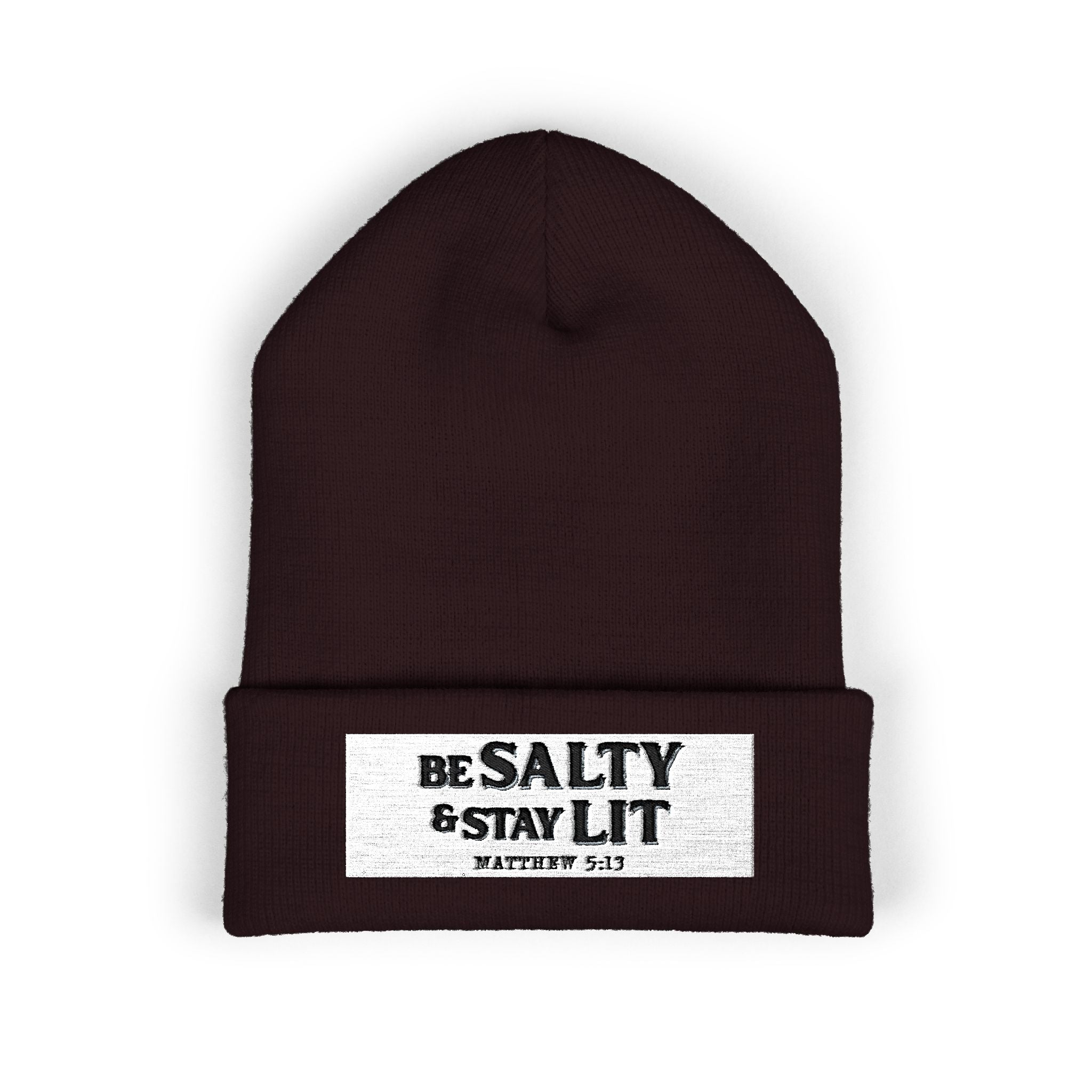 Matthew 5:13 - Christian Beanie (Embroidered Patch)